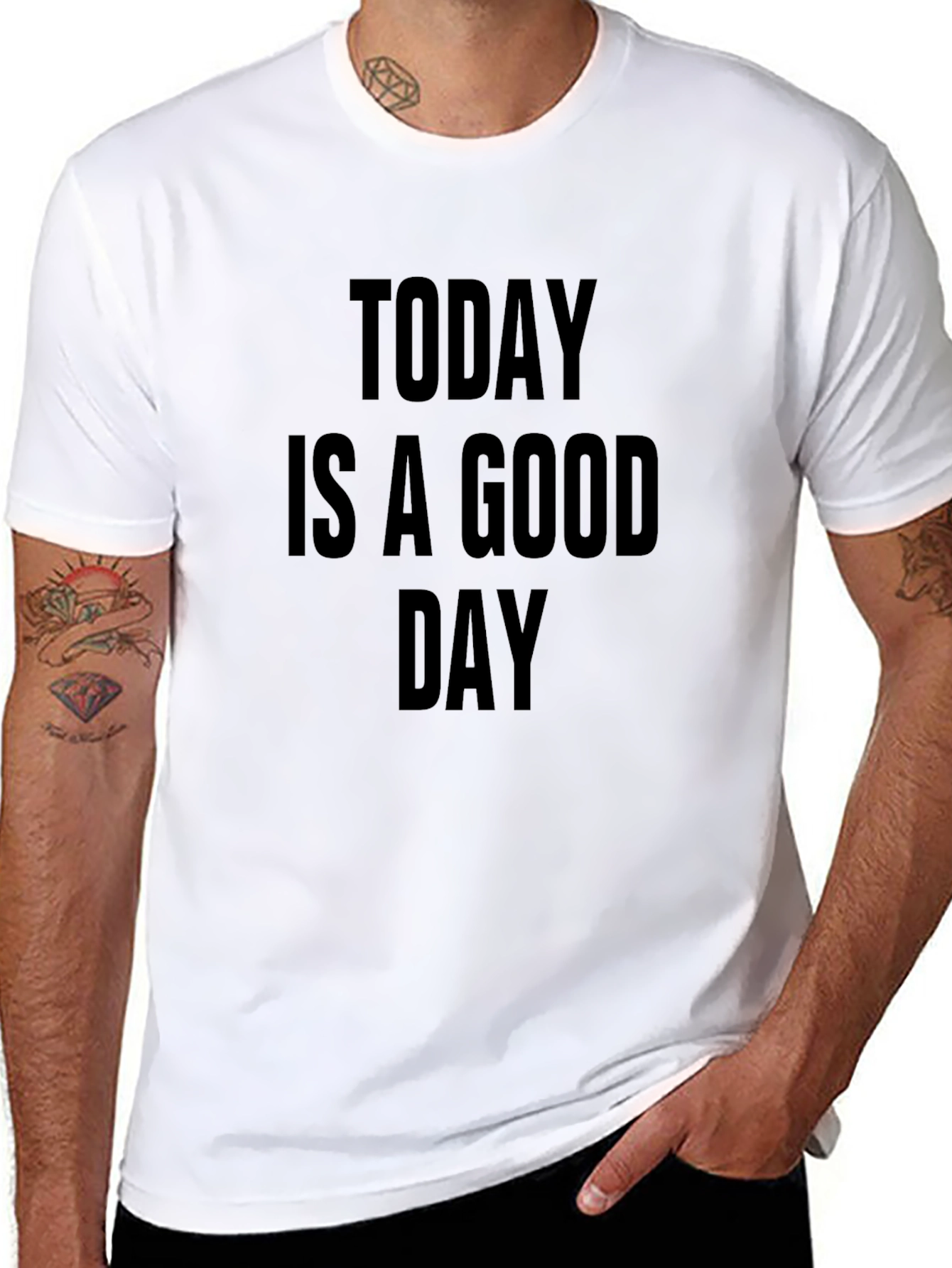 Black Today is a Good Day T-Shirt view 8