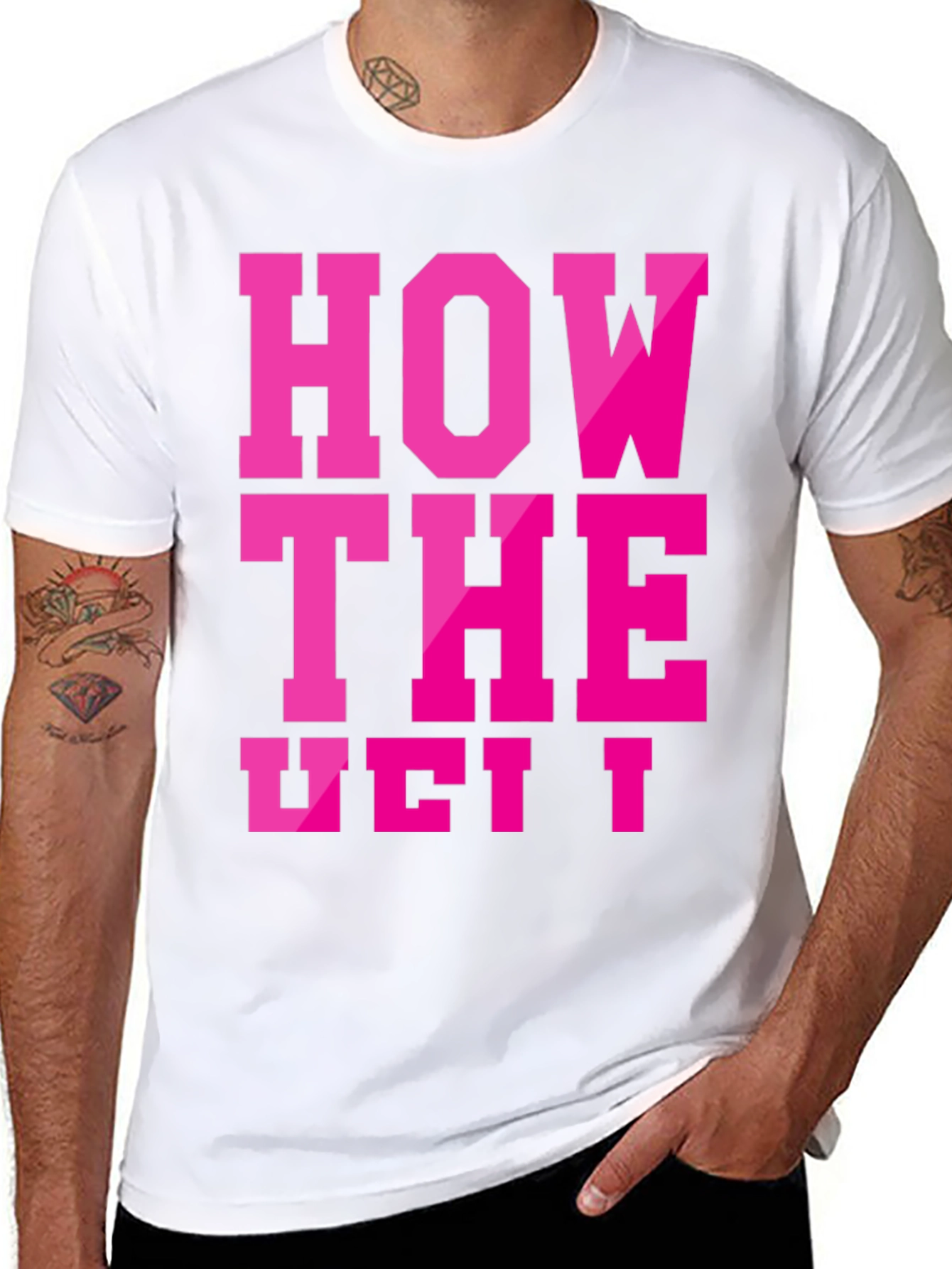 Black How The West T-Shirt Funny Graphic Tee view 8