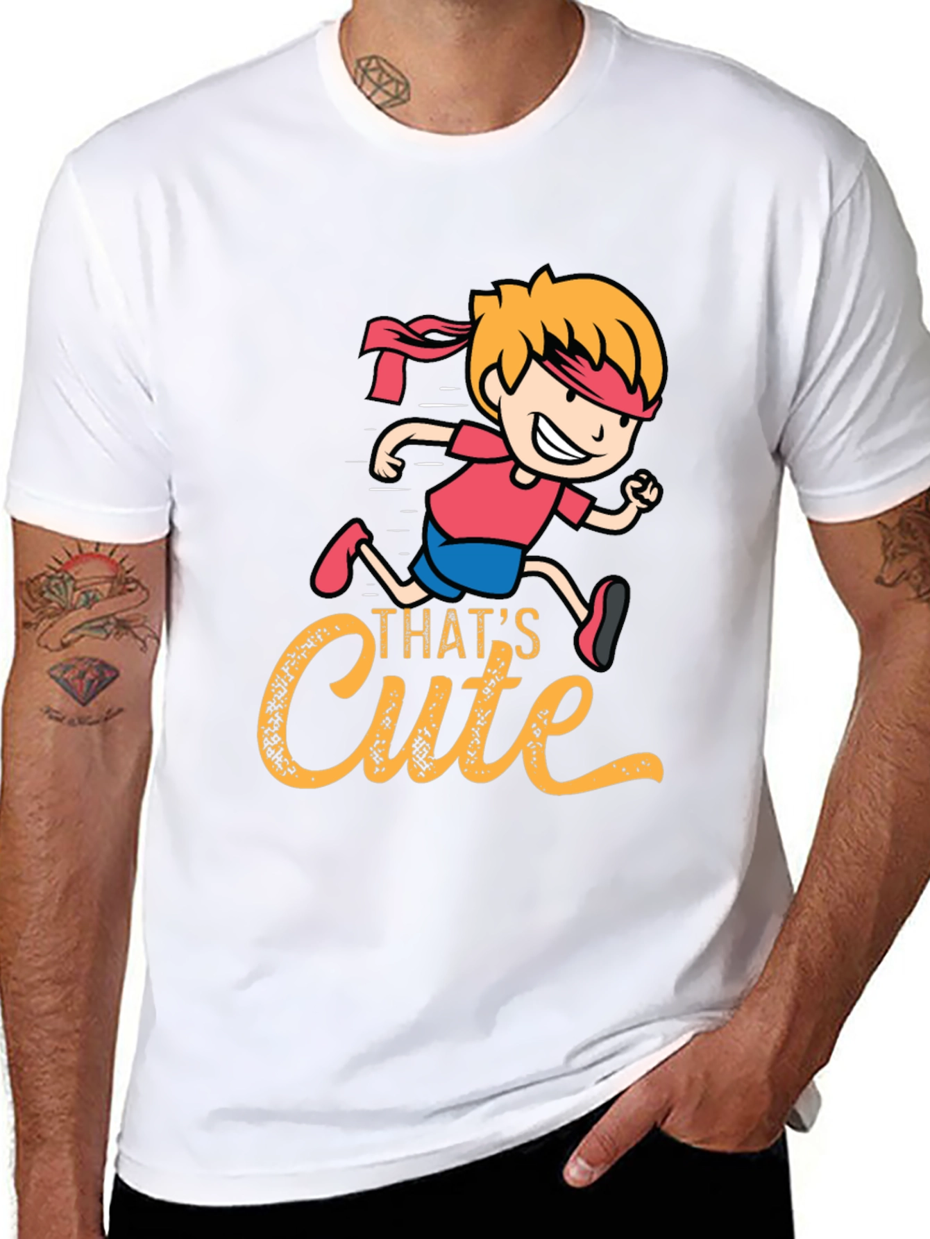 Black That's Cute Graphic T-Shirt view 8