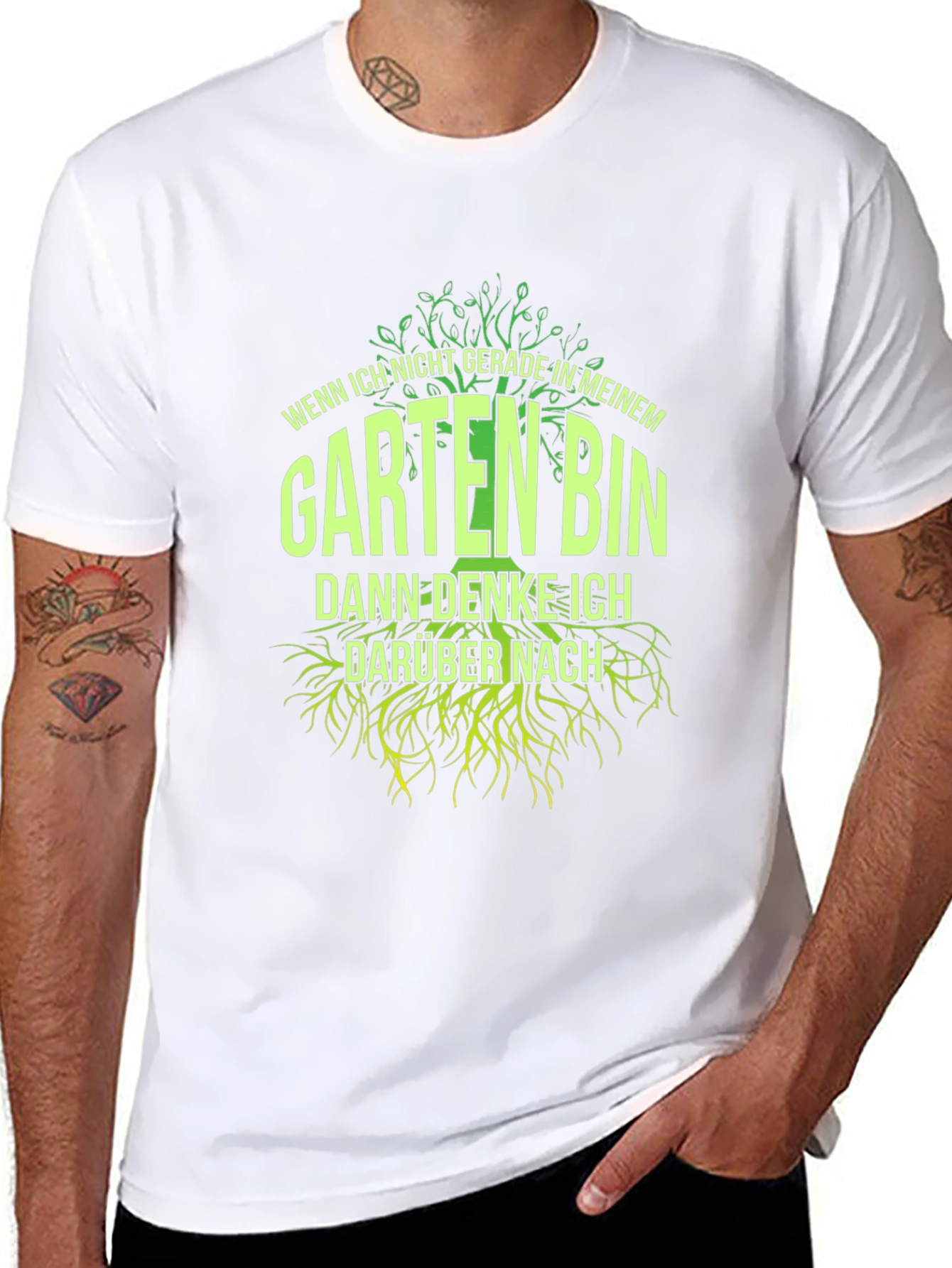 Black Gardening T-Shirt - Wenn Ich Nicht Gerade view 8
