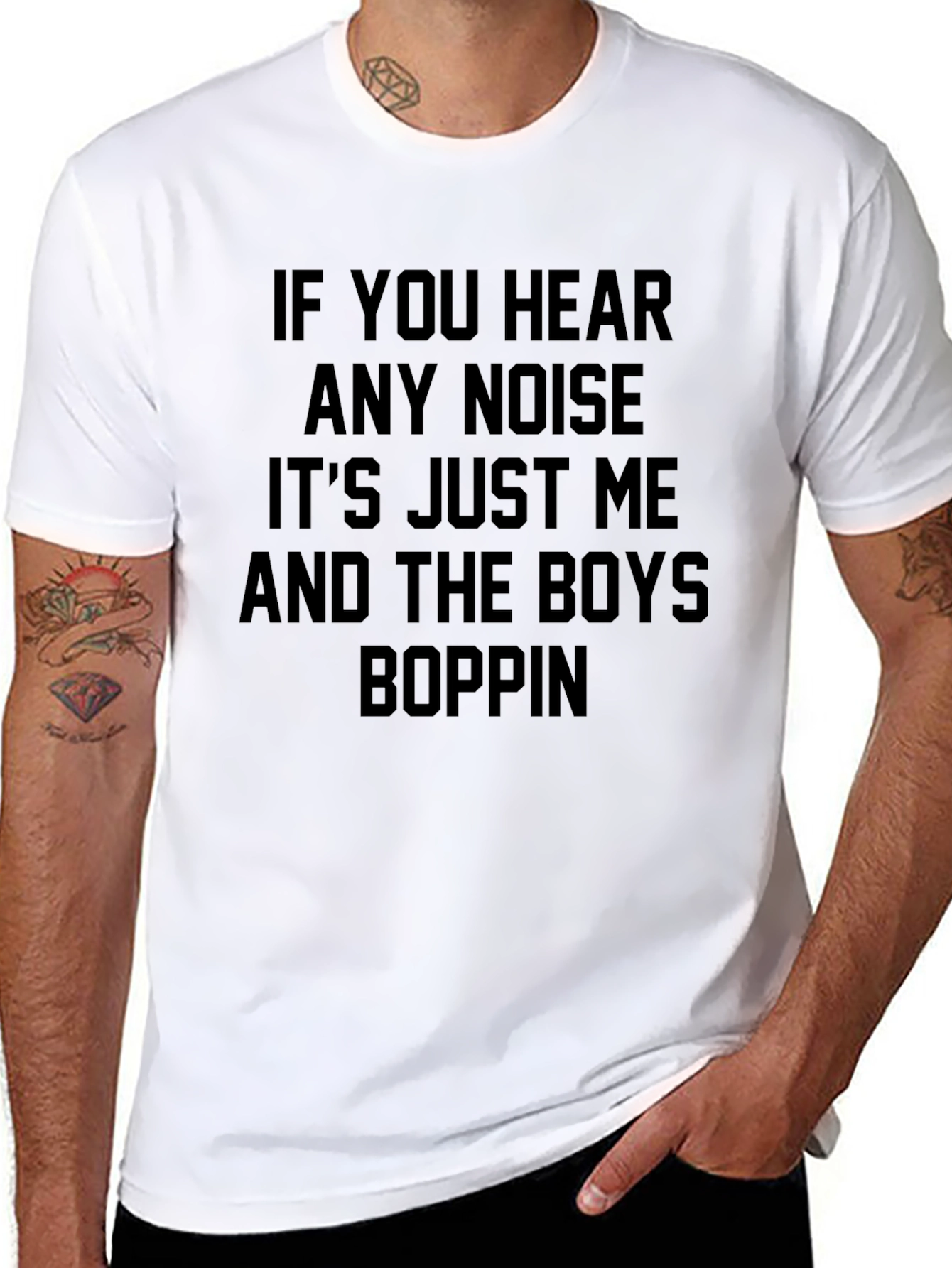 Black If You Hear Any Noise T-Shirt view 8