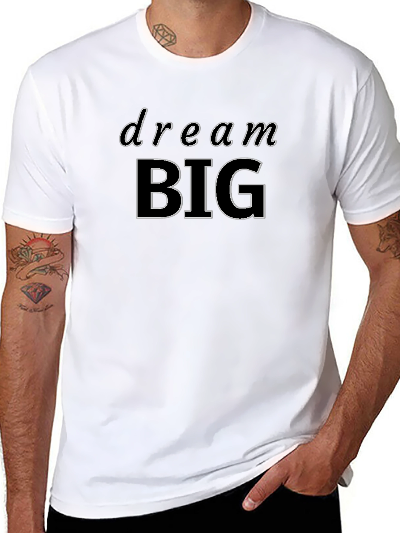 Black Dream BIG Graphic Tee - Motivational Shirt view 8