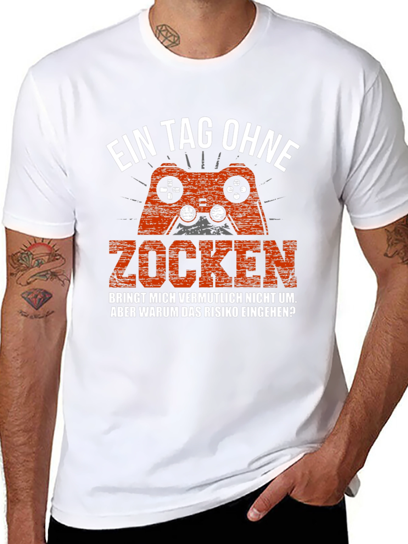 Black Gamer T-Shirt - Ein Tag Ohne Zocken view 8