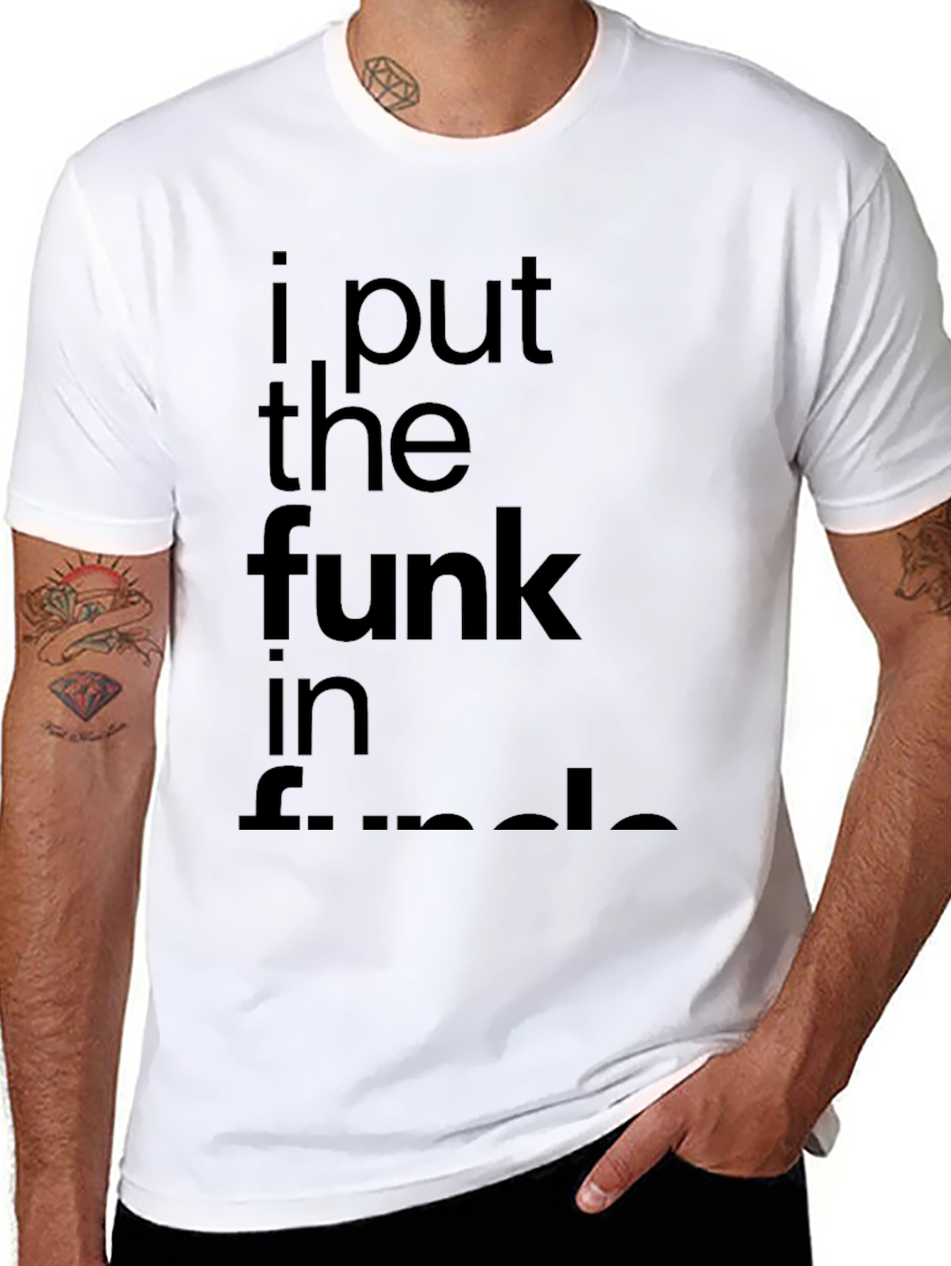 Black I Put The Funk In Uncle Black Graphic Tee view 8