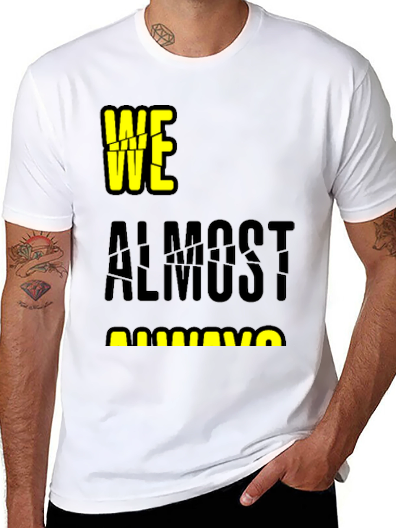 Black We Almost Always Almost Win T-Shirt view 8