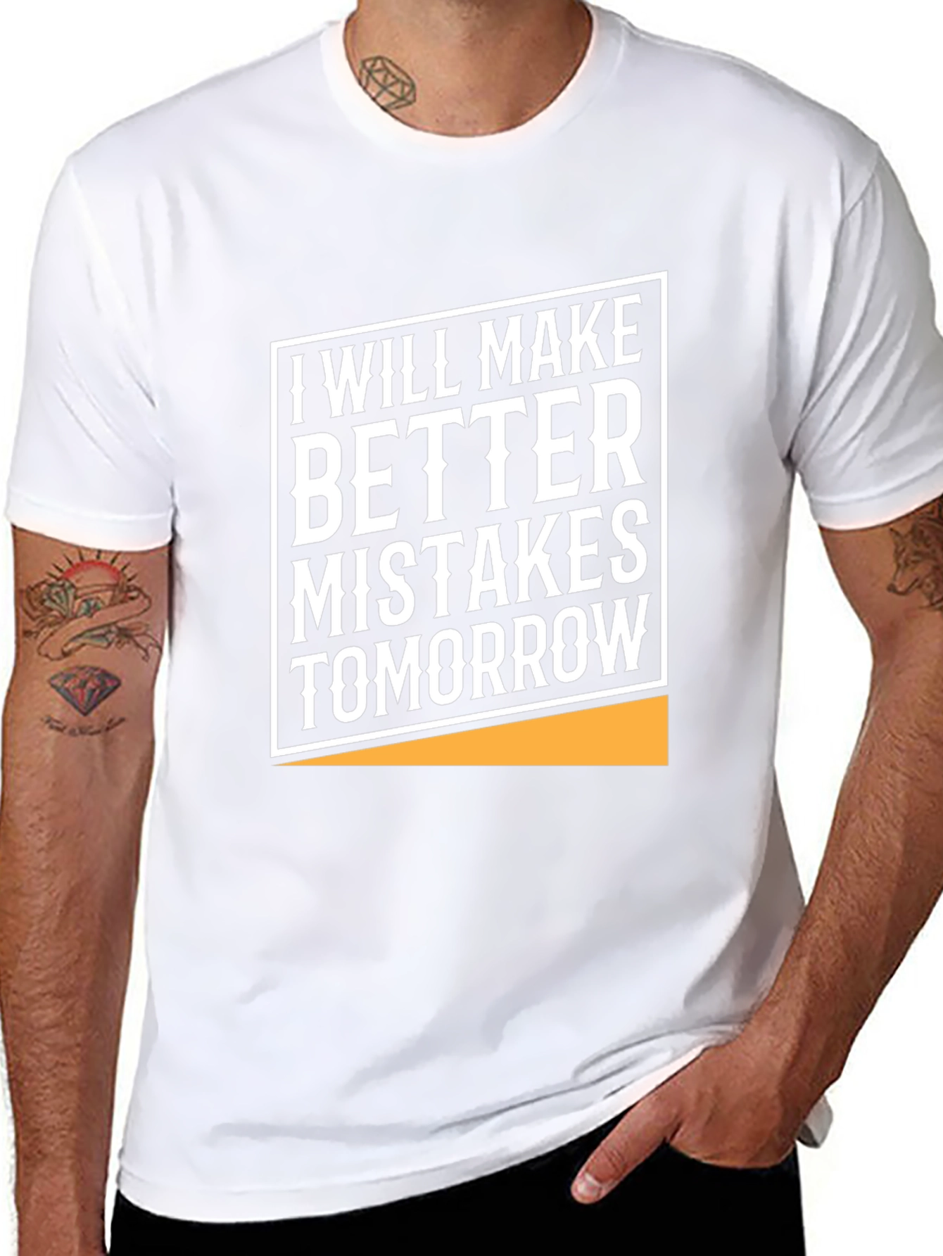 Black Humorous Graphic Tee - Better Mistakes Tomorrow view 8