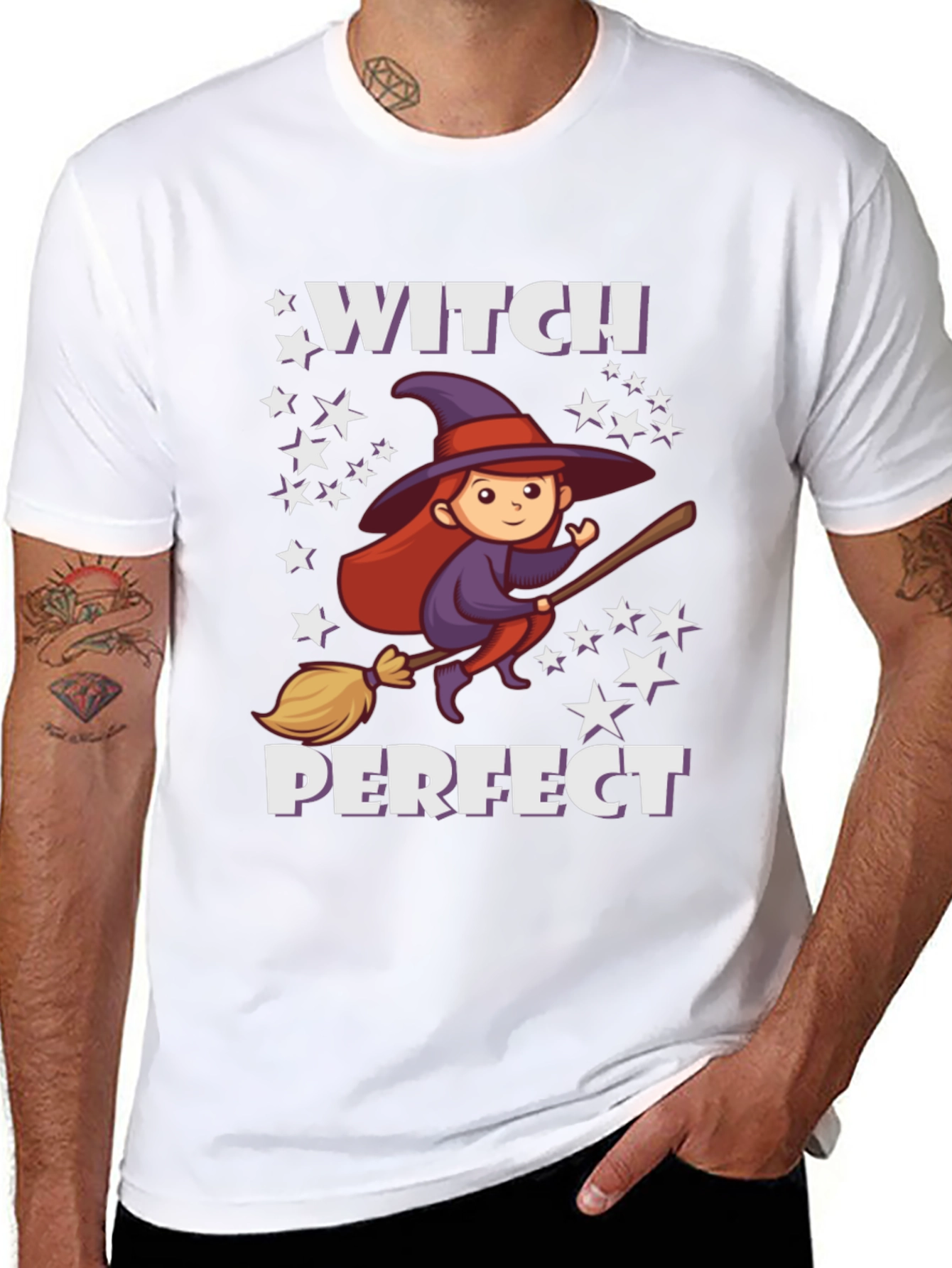 Black Witch Perfect Halloween T-Shirt view 8