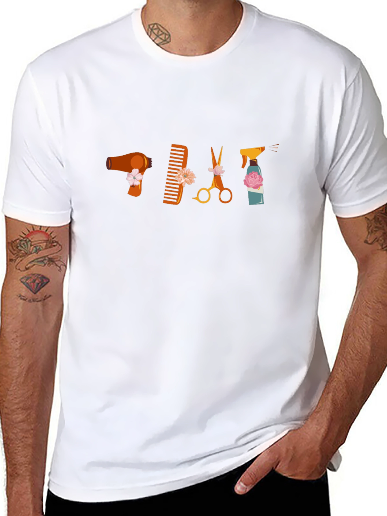 Stylist Tools T-Shirt: Hairdresser Gift - 8