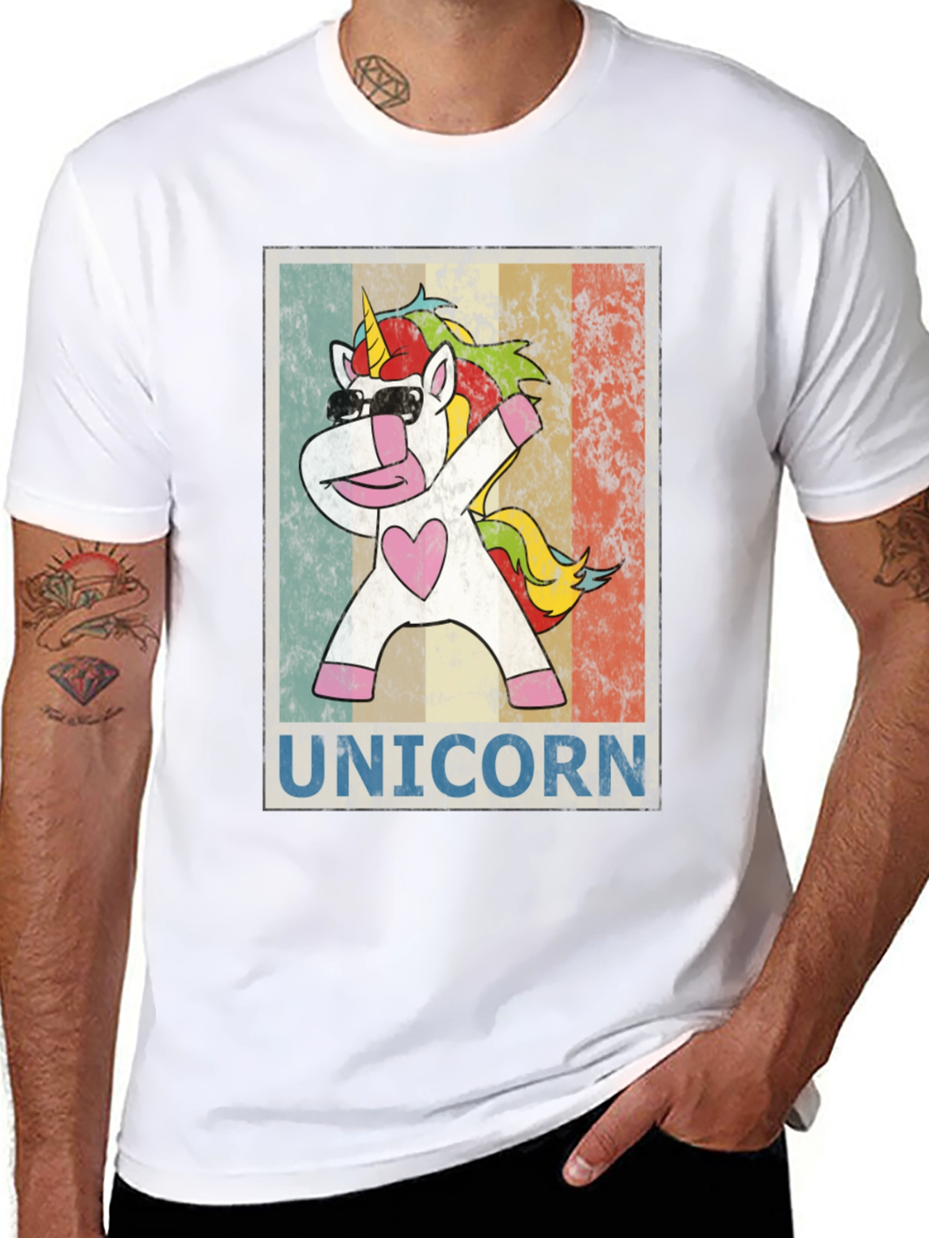 Black Dabbing Unicorn T-Shirt - Fun Graphic Tee view 8