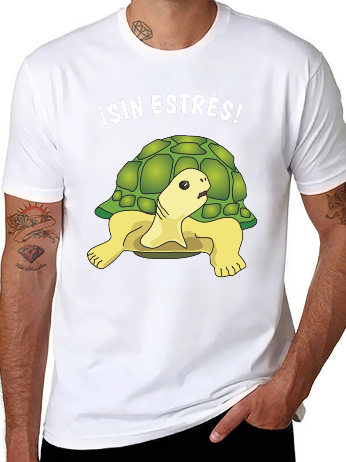 Black Relaxed Turtle Graphic Tee - Sin Estrés! view 8