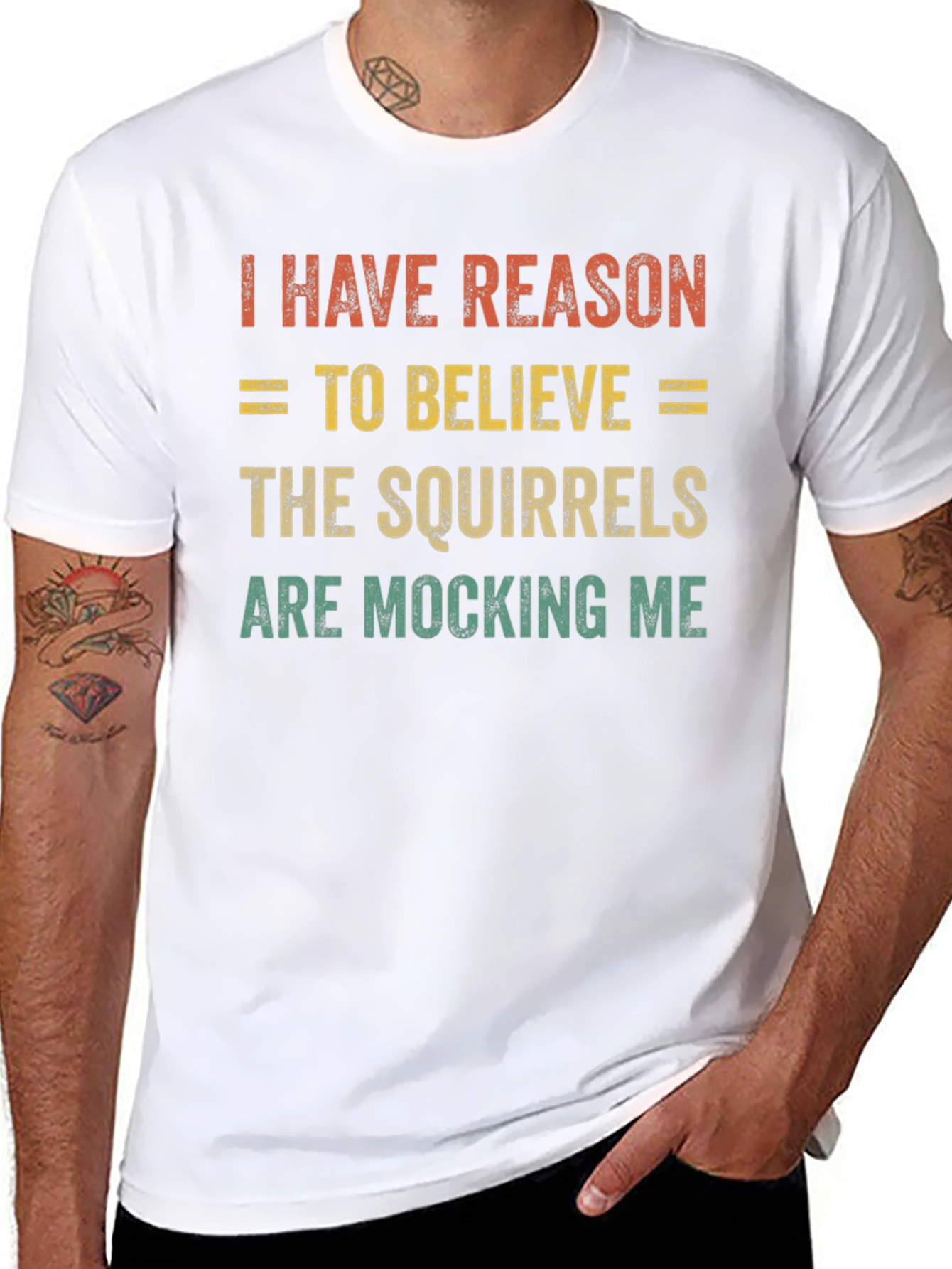 Black Squirrel Mocking T-Shirt - Funny Animal Tee view 8