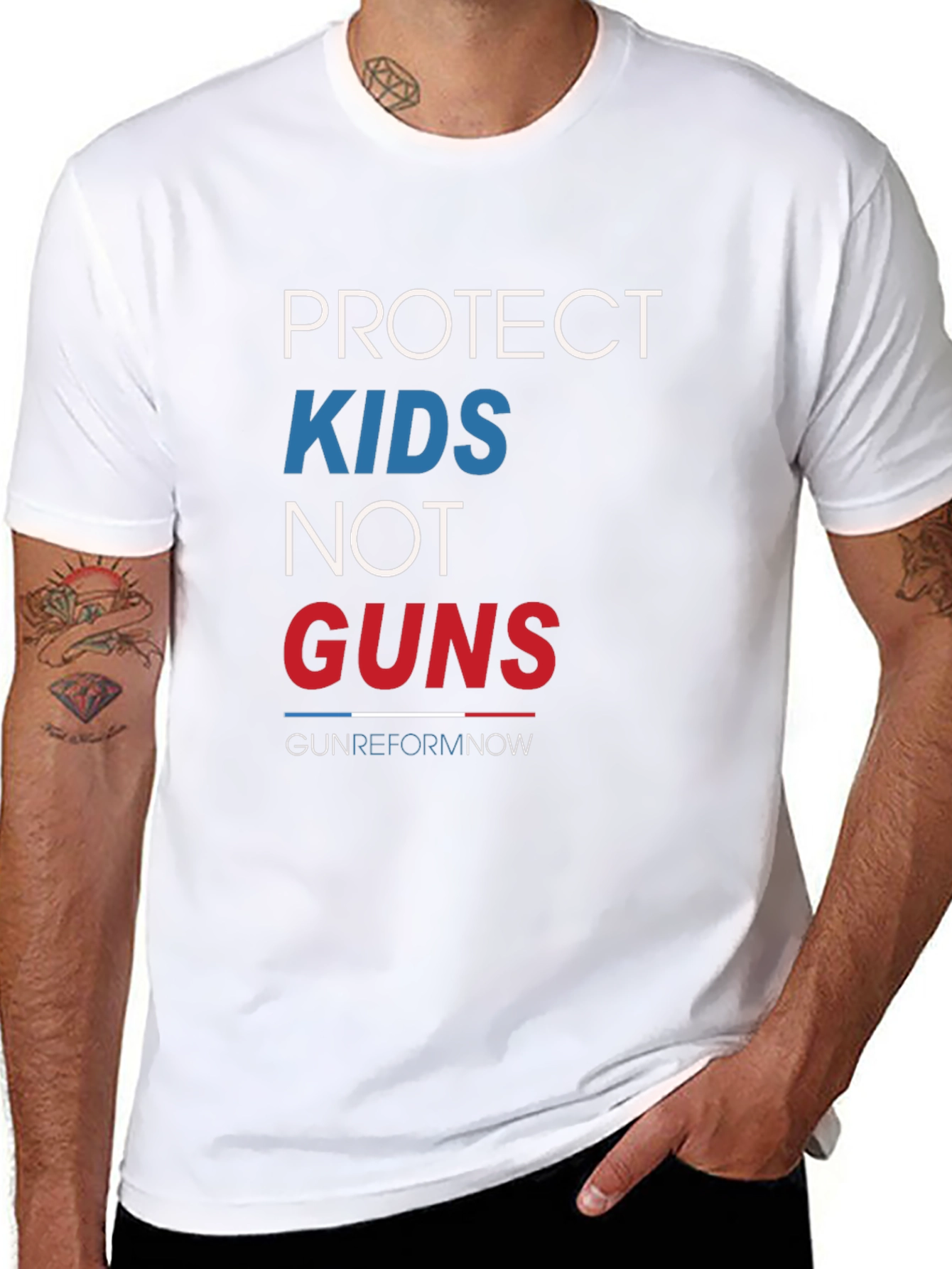 Black Protect Kids Not Guns T-Shirt Gun Reform Now view 8