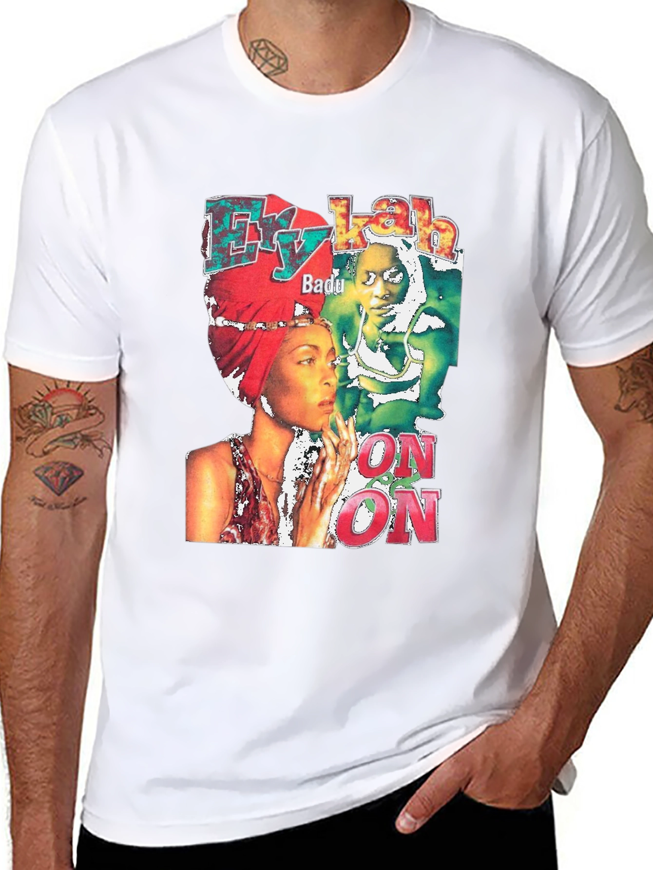 Black Erykah Badu Graphic T-Shirt Black view 8