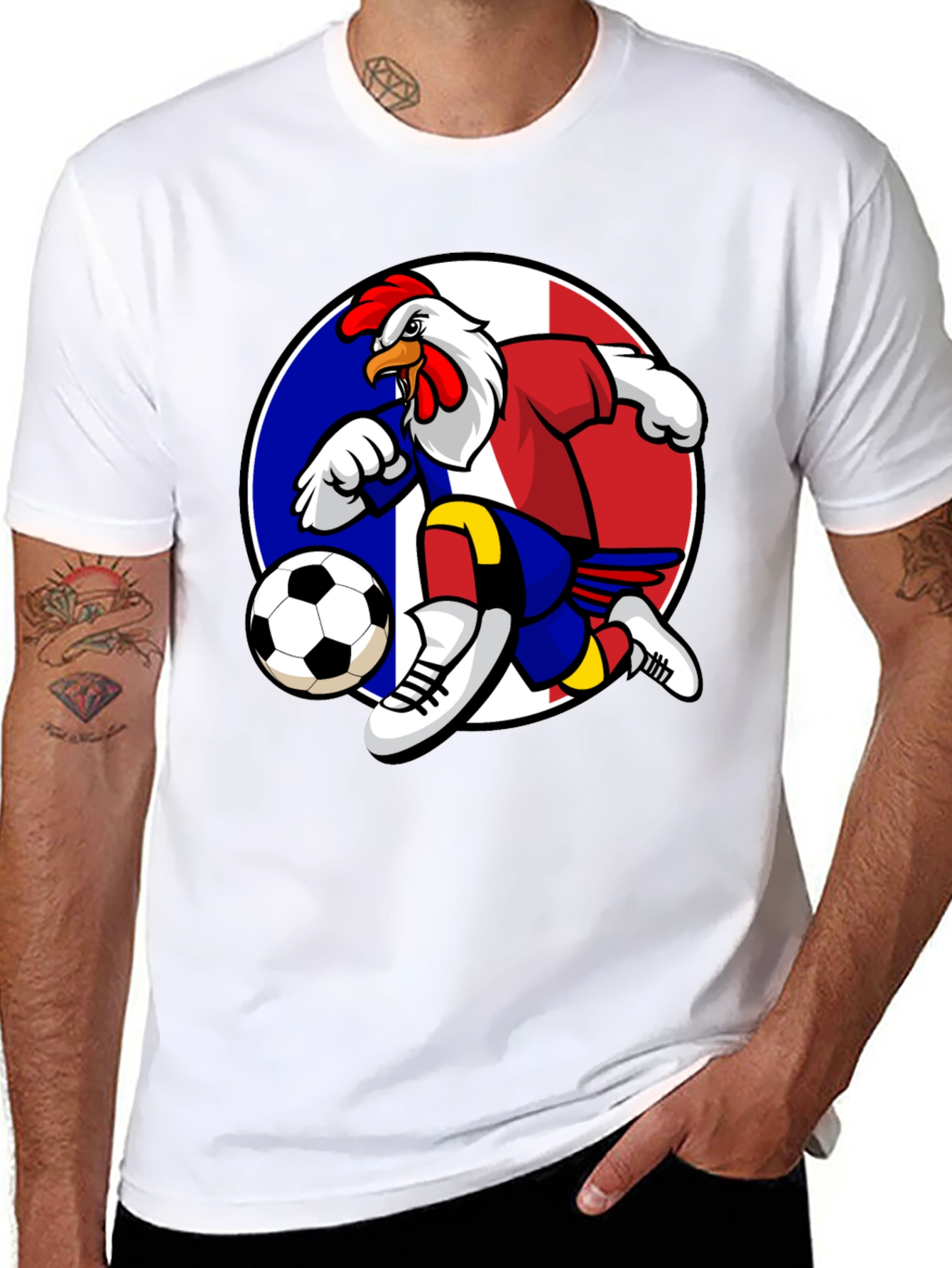 French Rooster Soccer T-Shirt - Black - 8