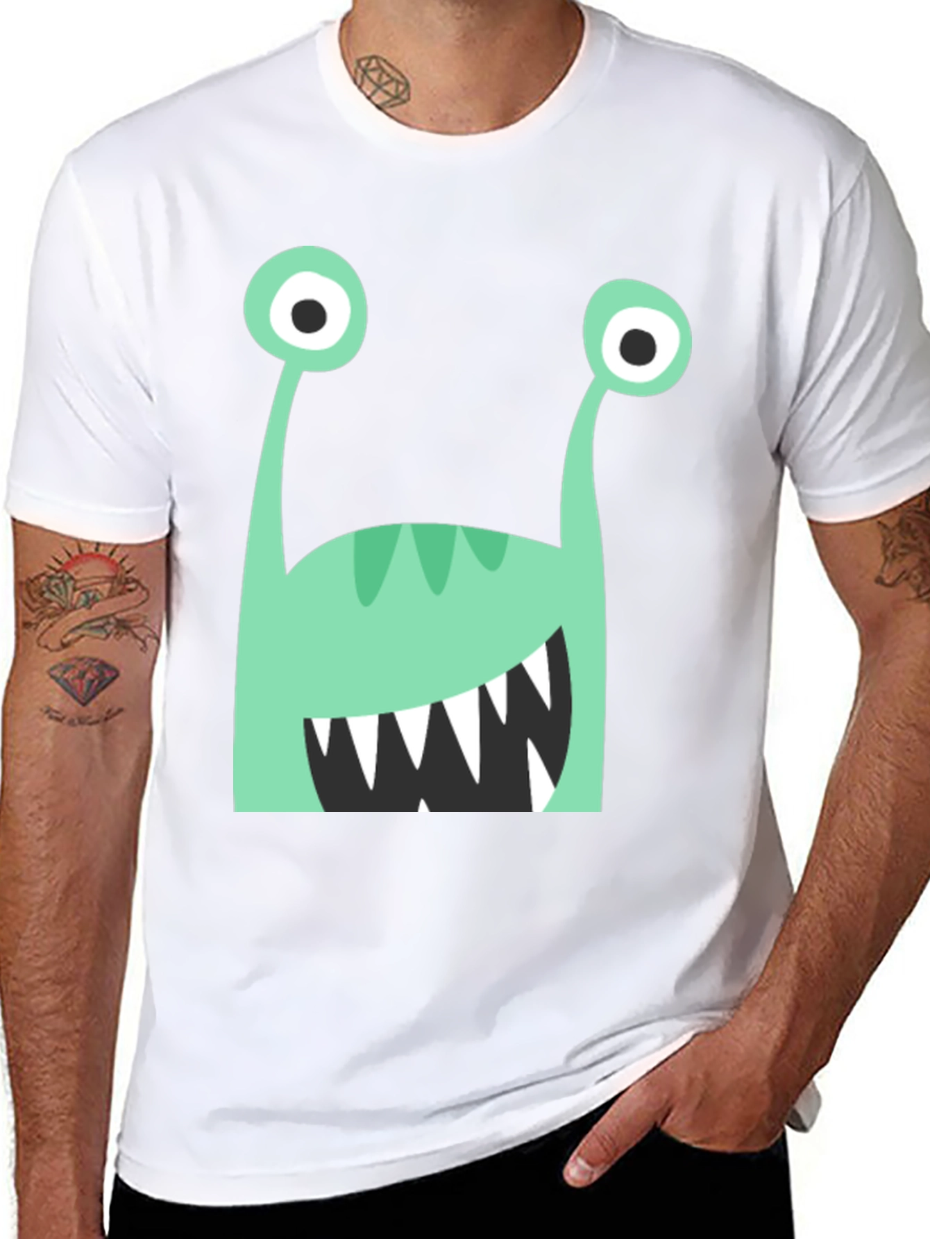 Black Monster Graphic T-Shirt view 8