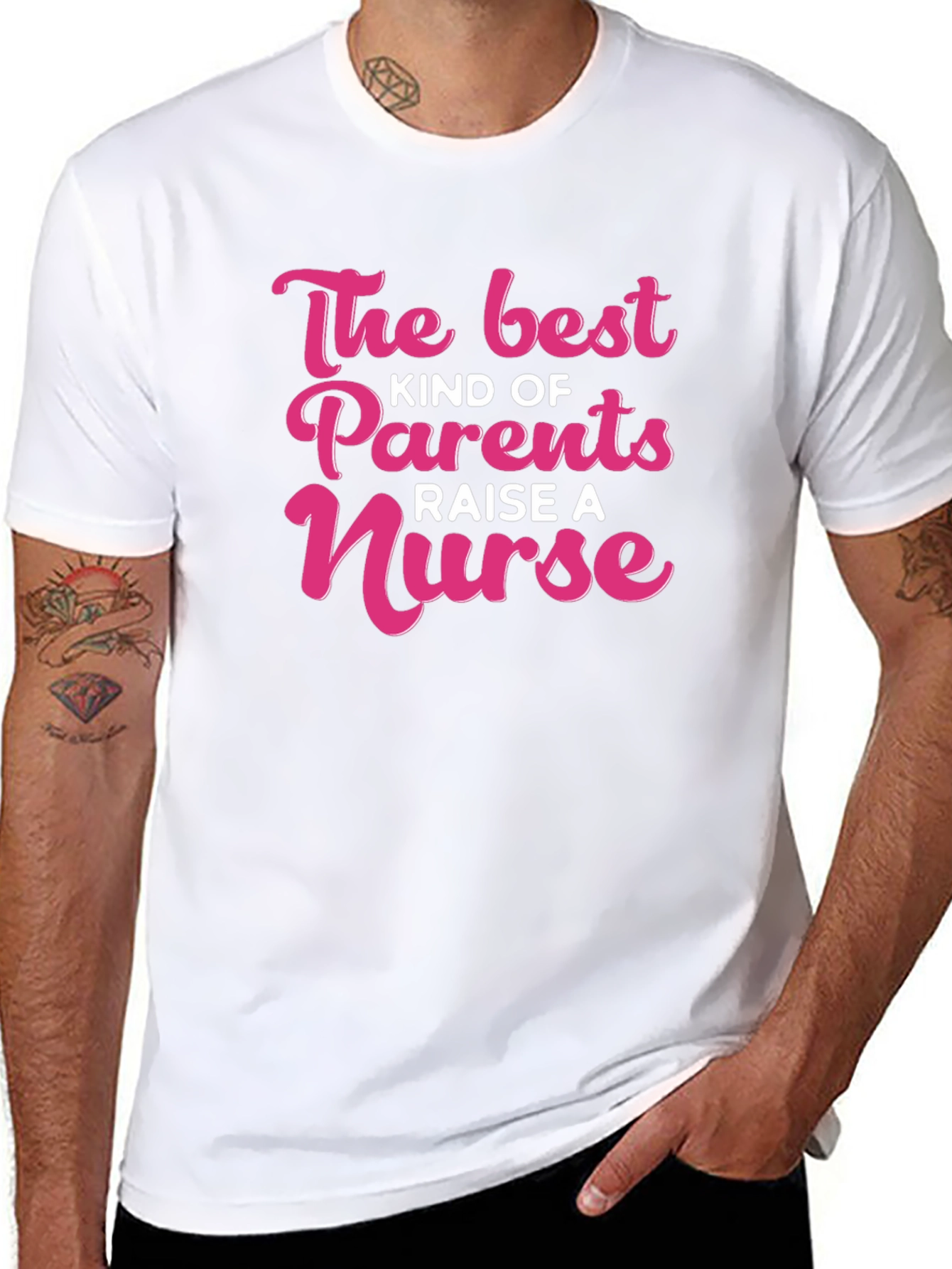 Black Best Kind of Parents Raise A Nurse T-Shirt view 8