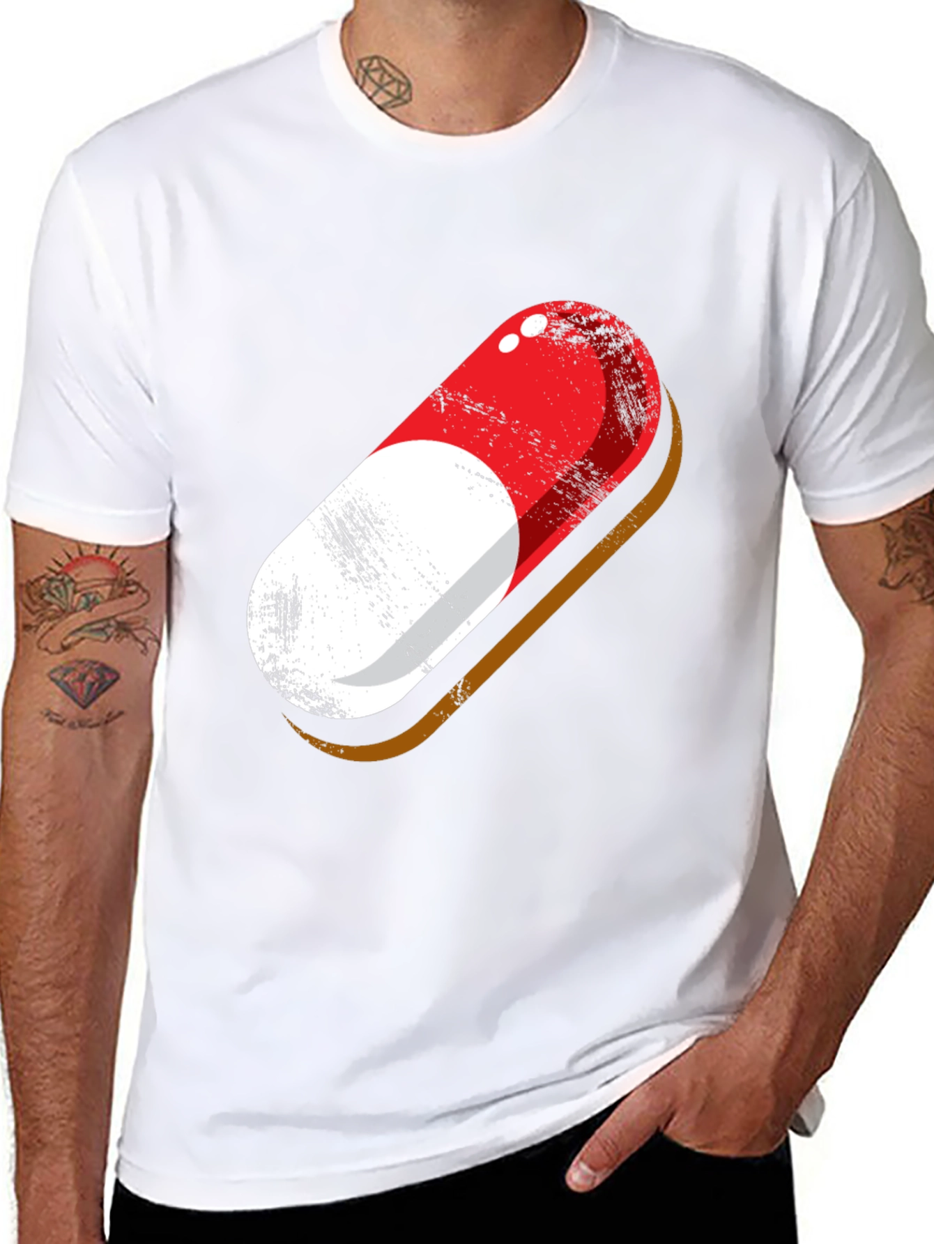 Black Pill Graphic Tee - Stylish Statement T-Shirt view 8