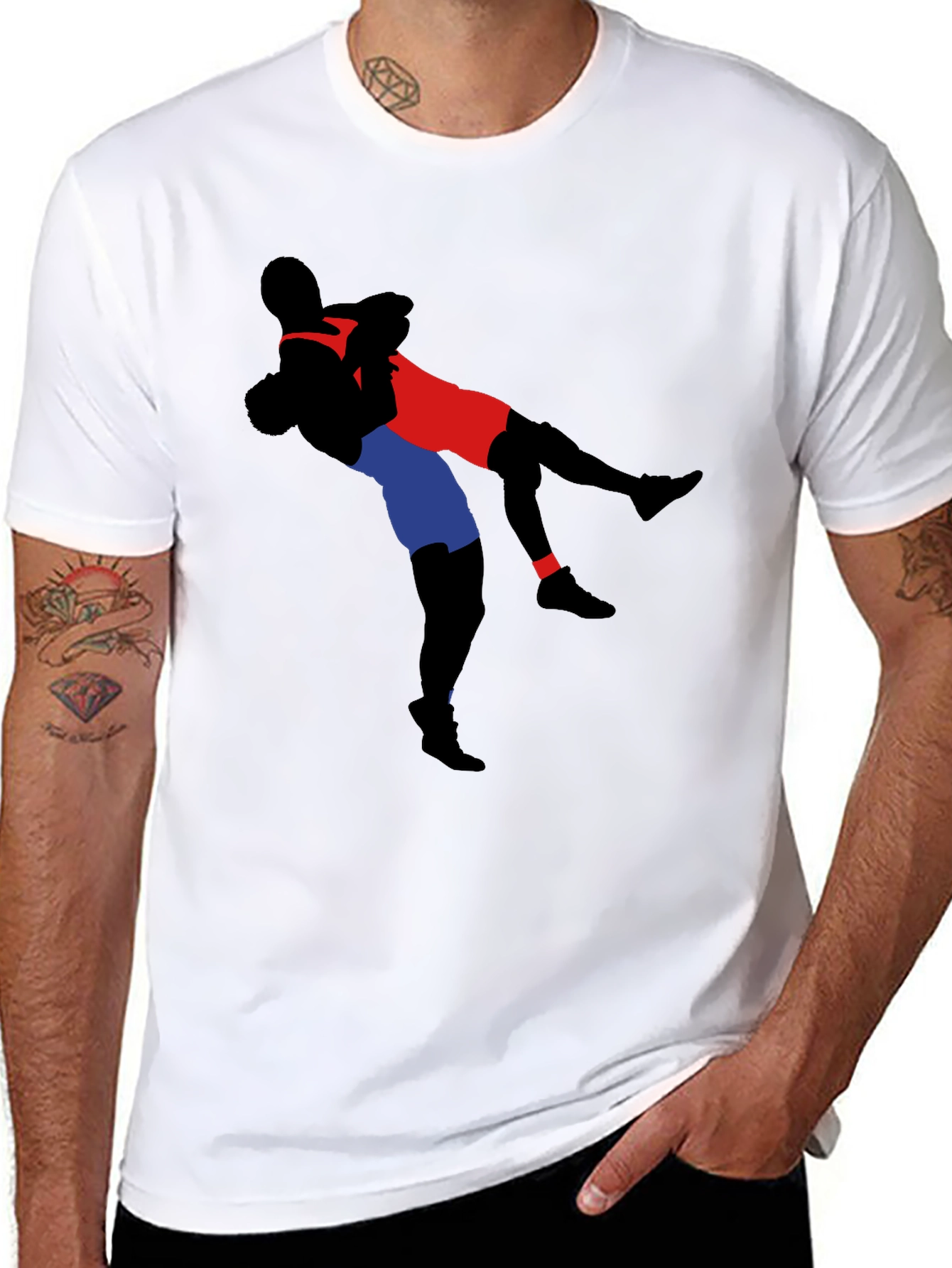 Wrestling Graphic Black Tee - Competition Ready - 8