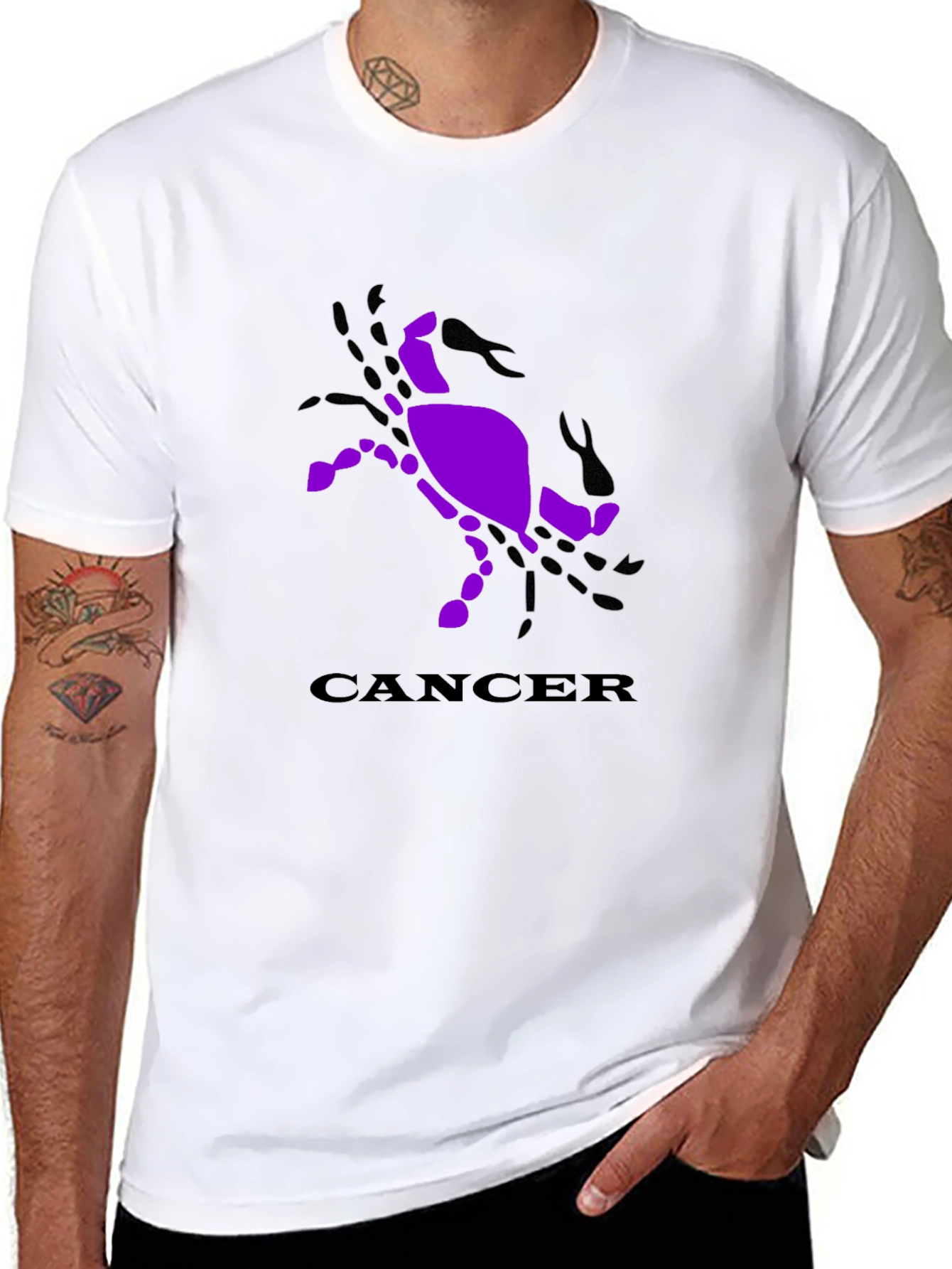 Cancer Zodiac Graphic T-Shirt - 8