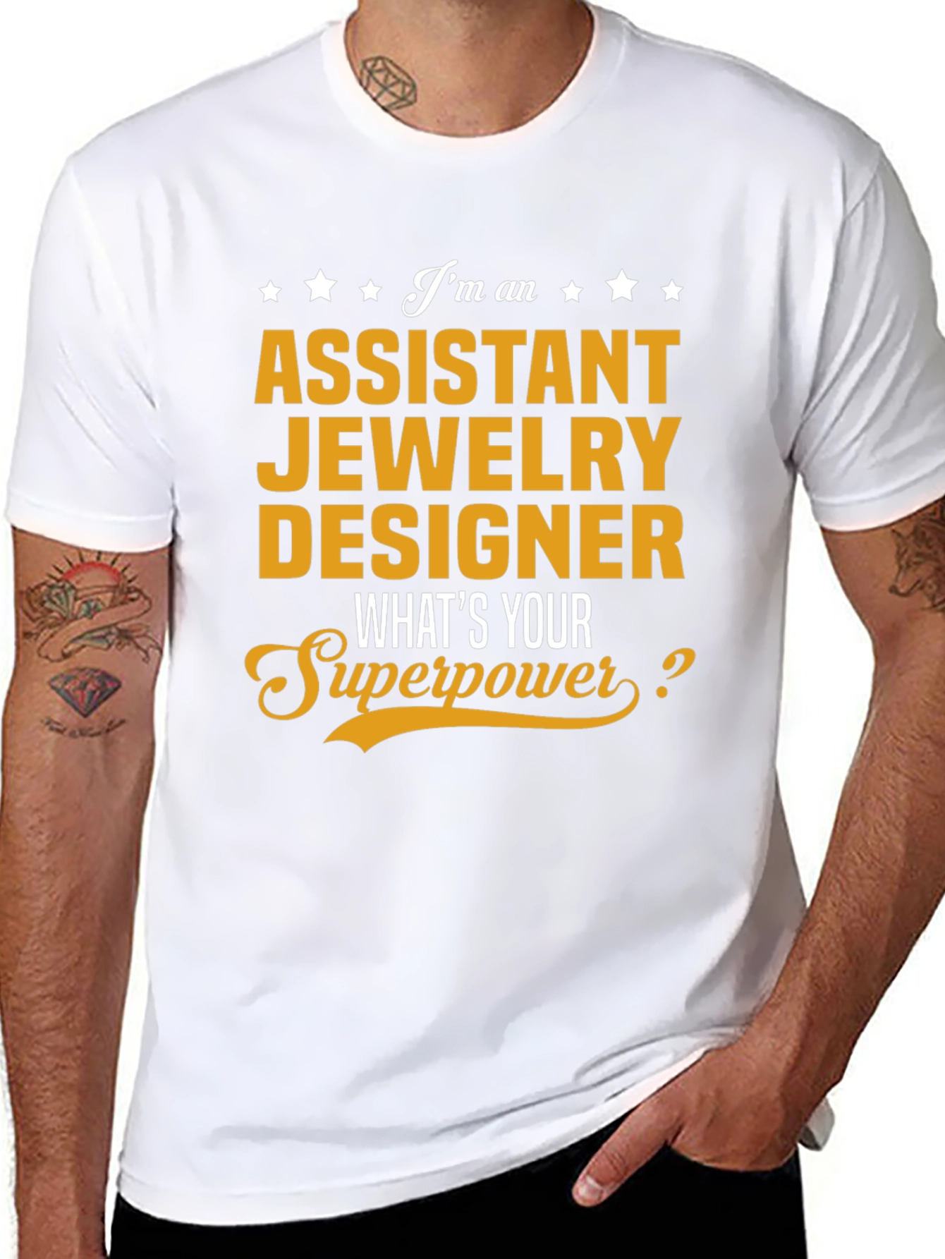 Black Assistant Jewelry Designer Graphic T-Shirt view 8