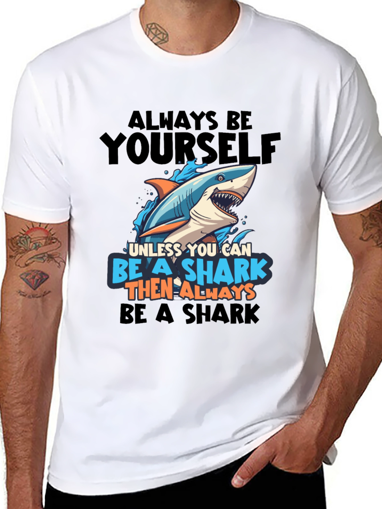 Black Shark T-Shirt - Always Be Yourself! view 8