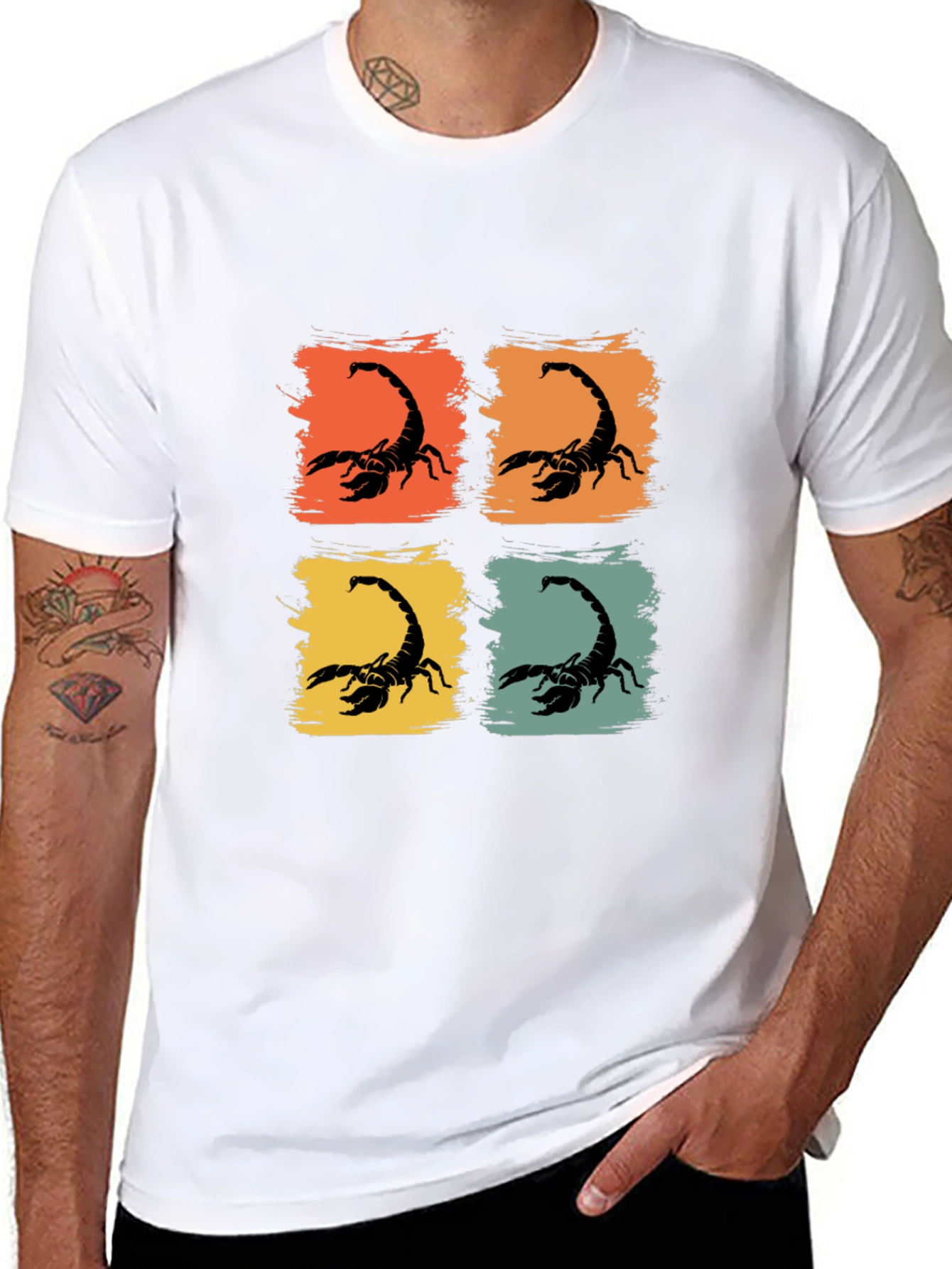 Retro Scorpion Graphic Tee - Cool & Unique Design - 8