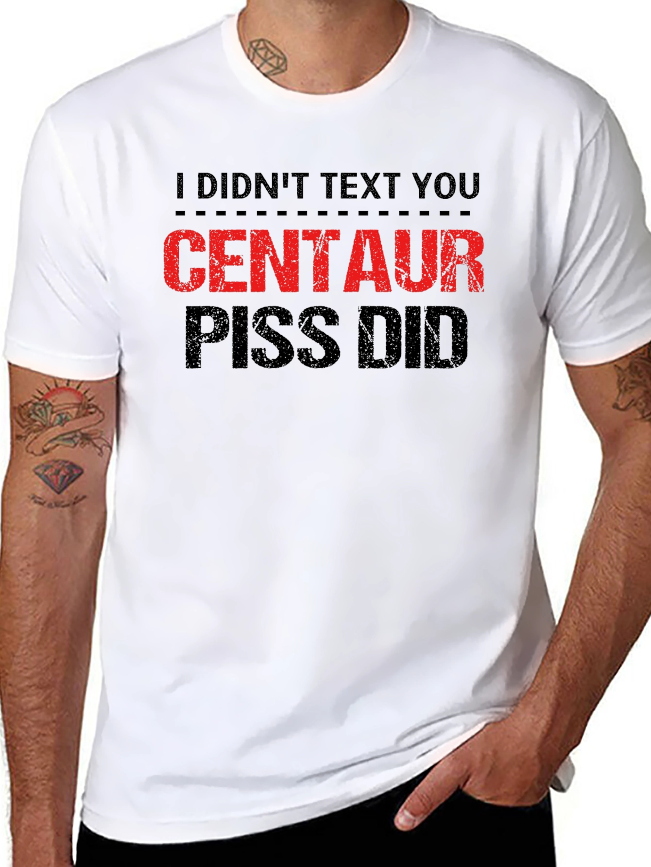 Black Centaur Piss Did Graphic T-Shirt view 8