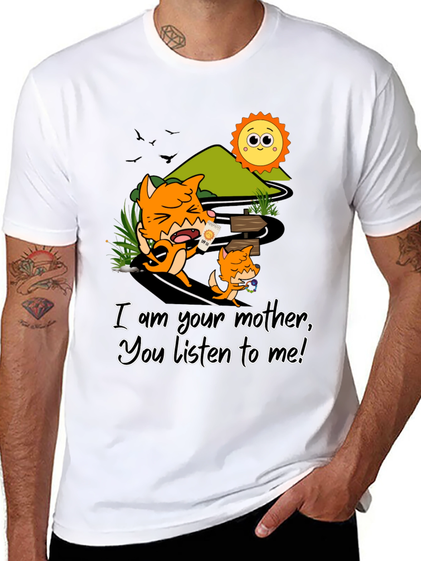 Black Fox Mother T-Shirt - Listen To Me! view 8