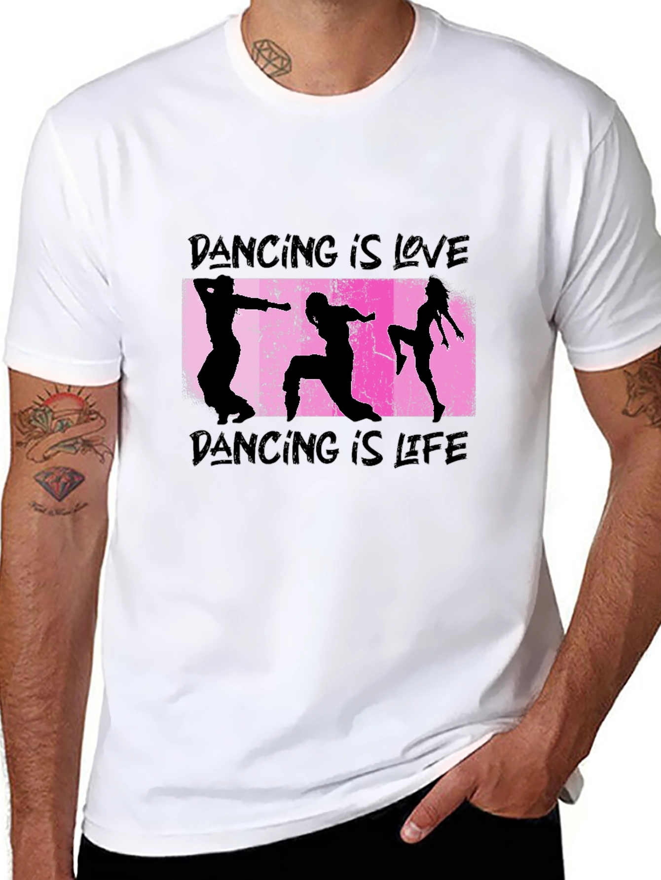 Dancing is Love Black Graphic Tee - 8
