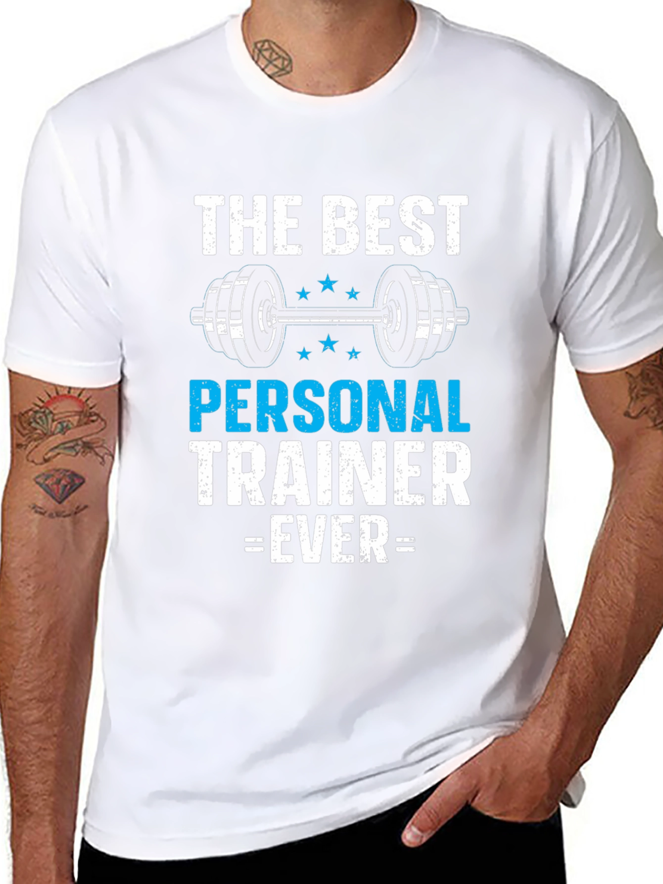 Black Best Personal Trainer Ever T-Shirt - Gym Workout Apparel view 8