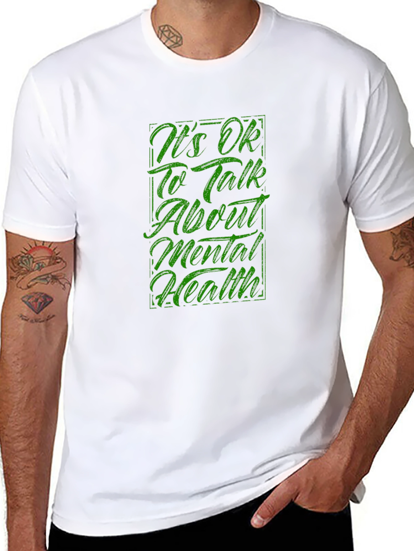 Black Mental Health Awareness Graphic Tee view 8