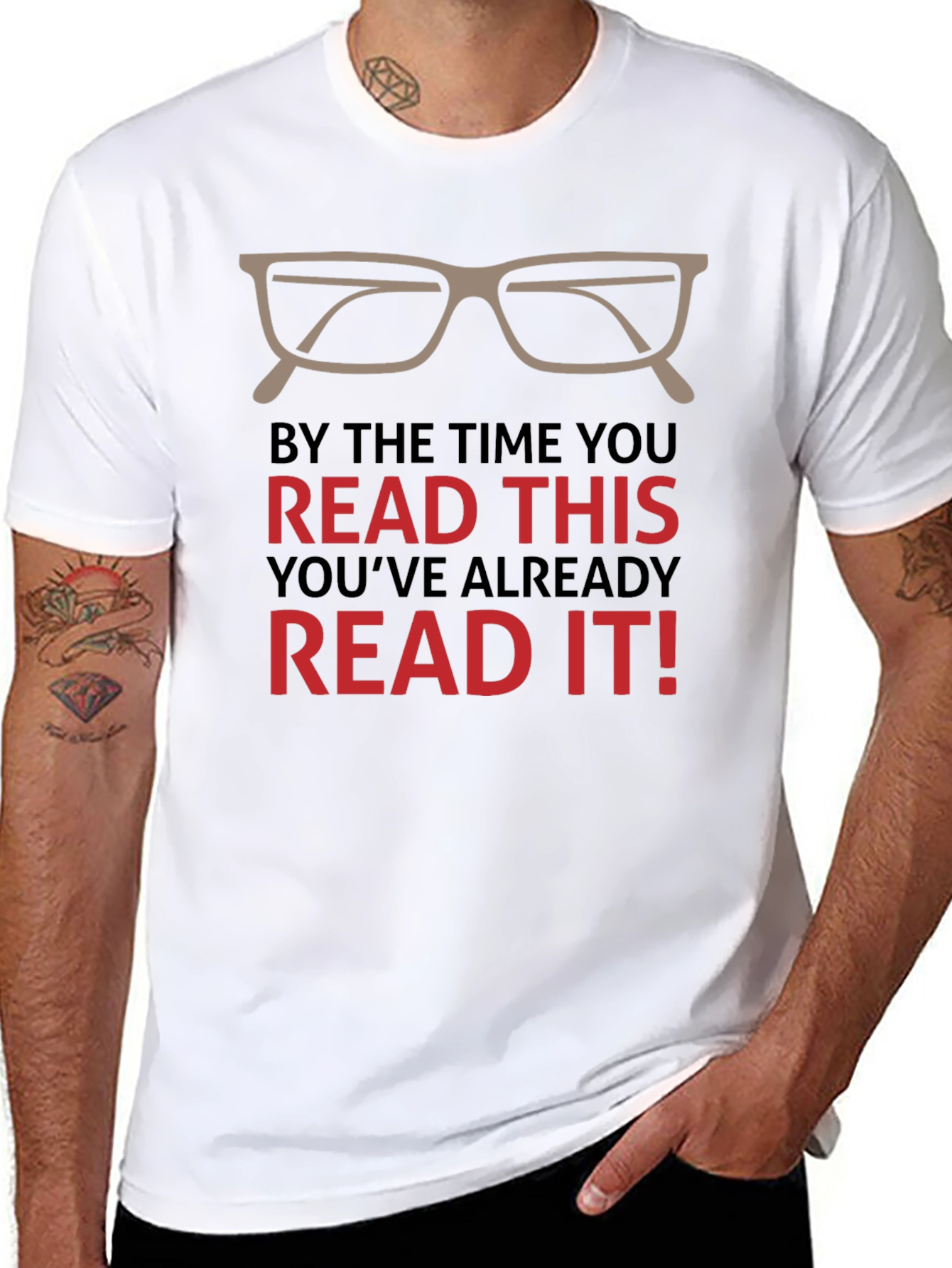 Black Funny Read This T-Shirt view 8