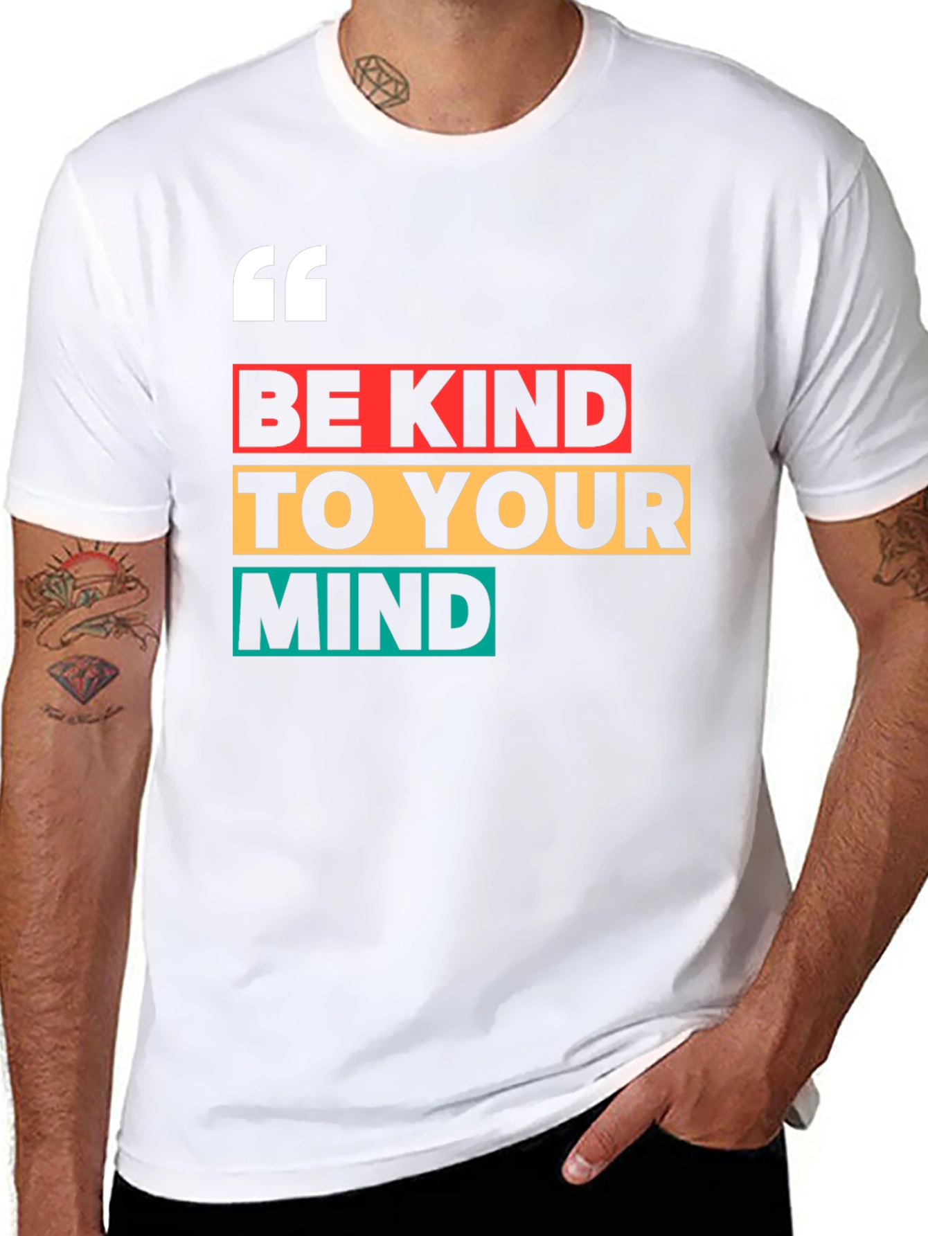 Black Be Kind to Your Mind T-Shirt - Positive Vibes Apparel view 8