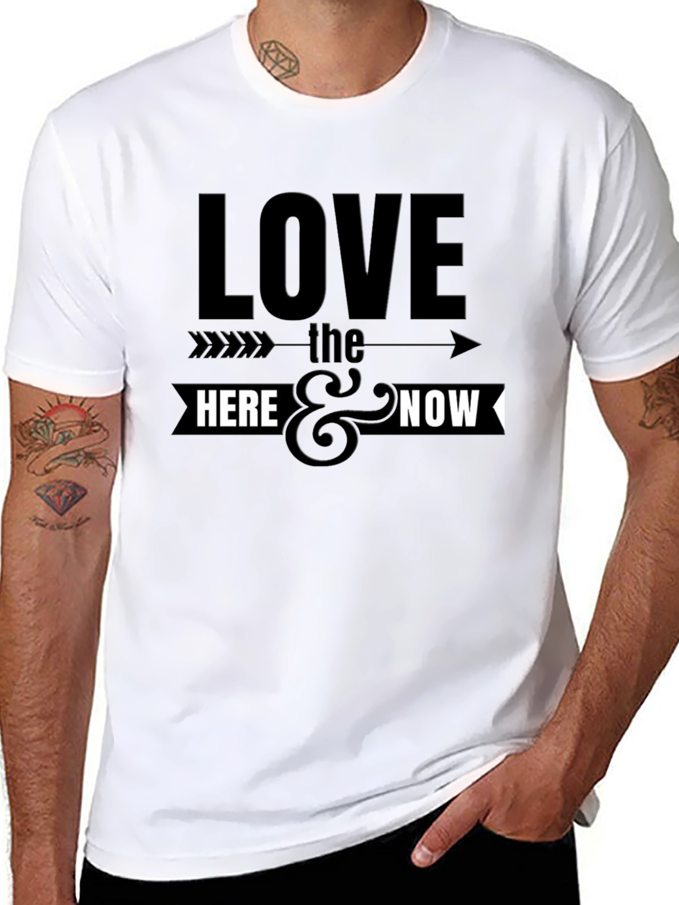 Black Love the Here & Now Graphic Tee view 8