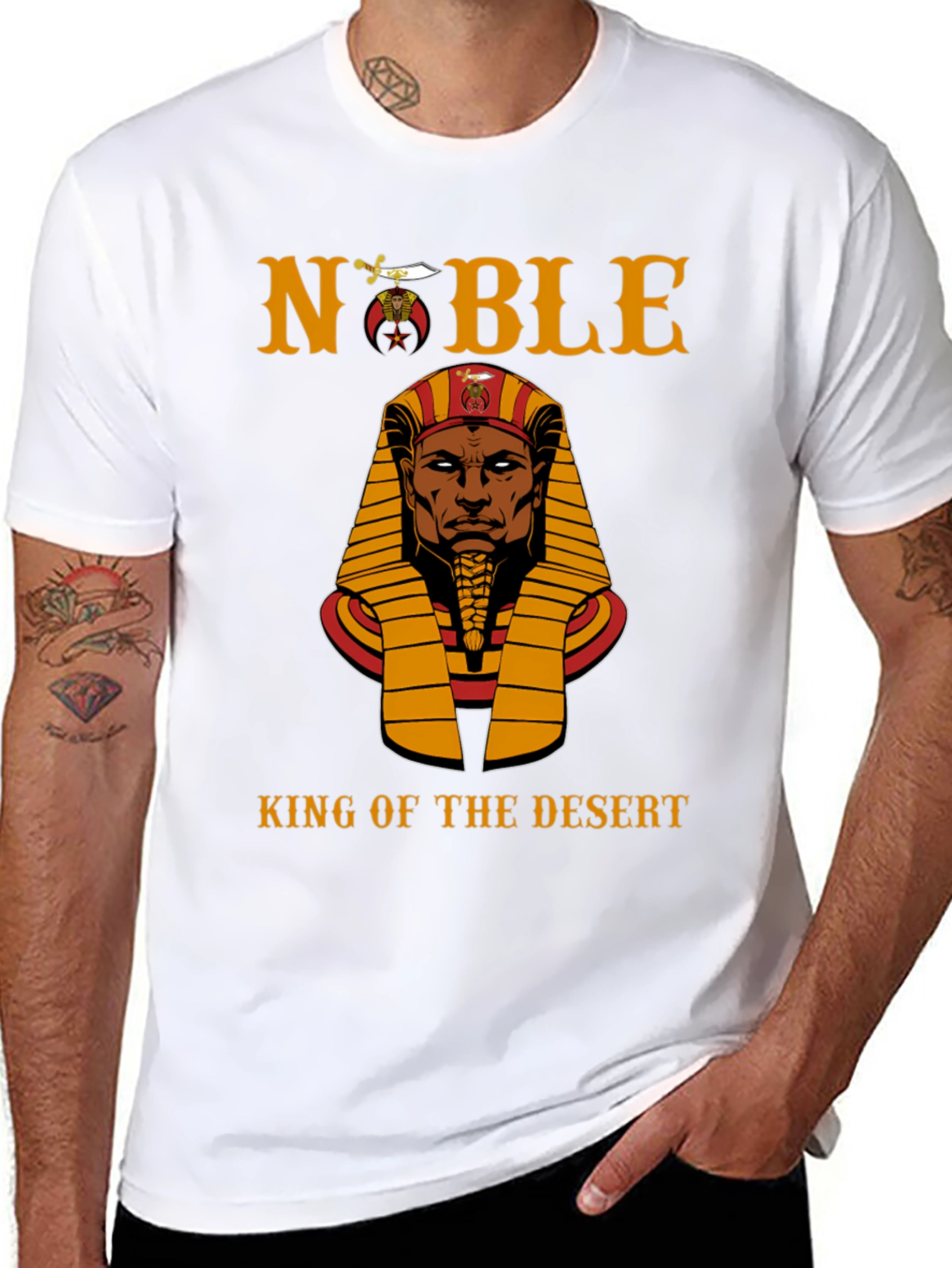 Black Noble King of the Desert T-Shirt - Black view 8