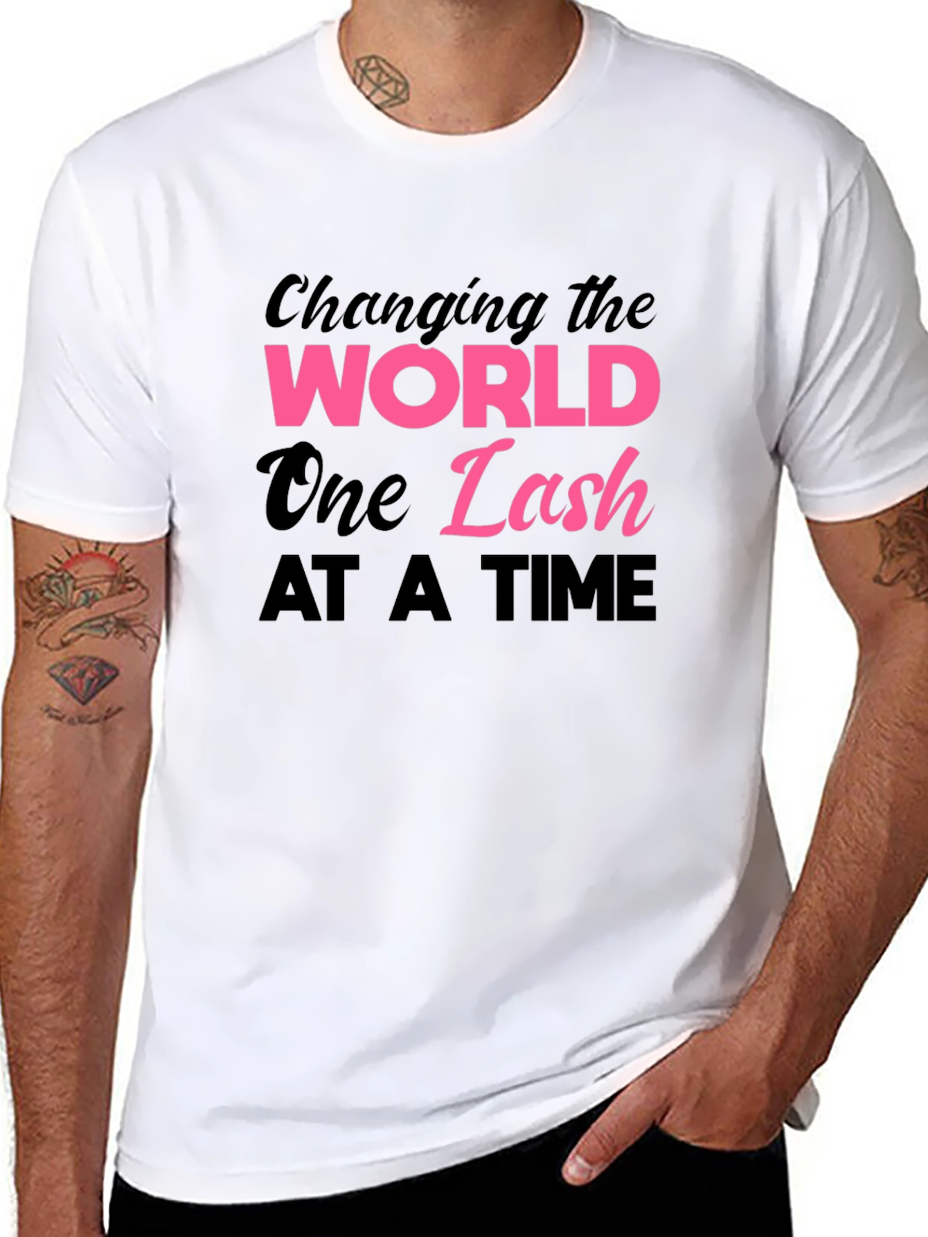 Black Changing the World One Lash at a Time T-Shirt view 8
