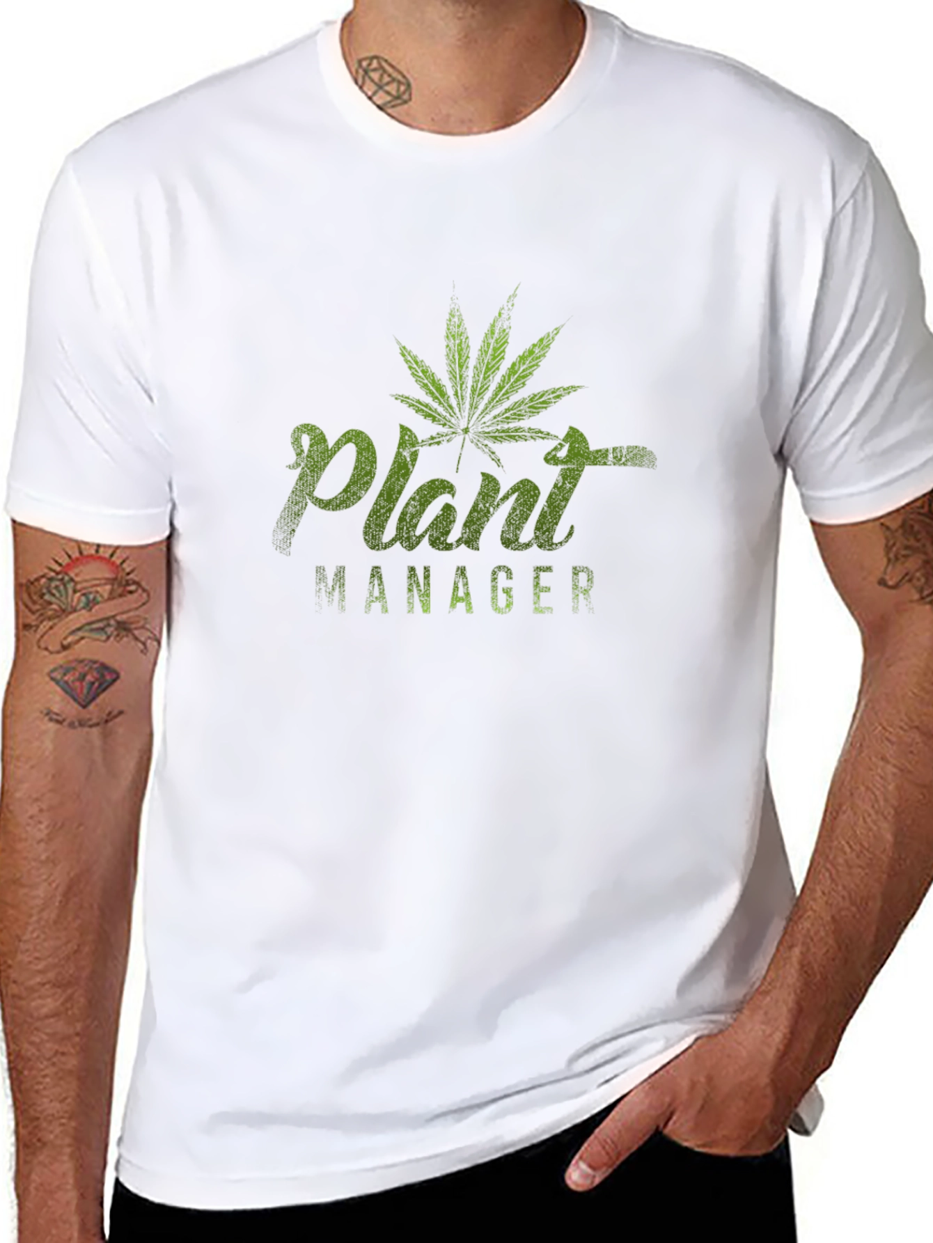 Black Plant Manager Graphic T-Shirt view 8