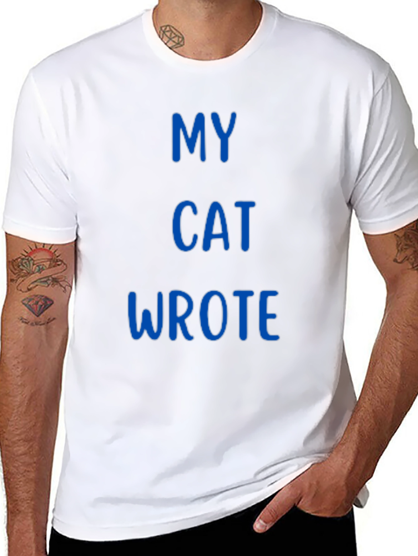 Black My Cat Wrote - Novelty T-Shirt view 8