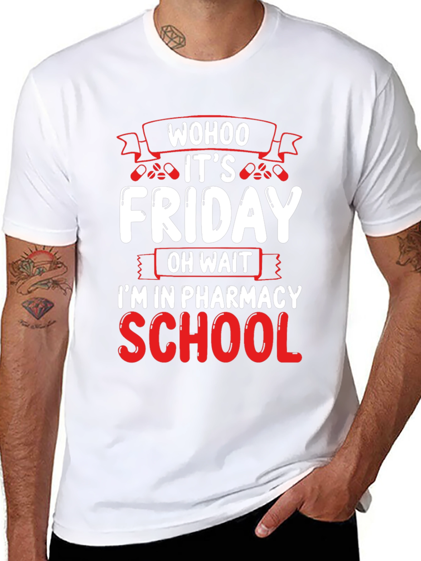 Black Pharmacy School Friday T-Shirt view 8