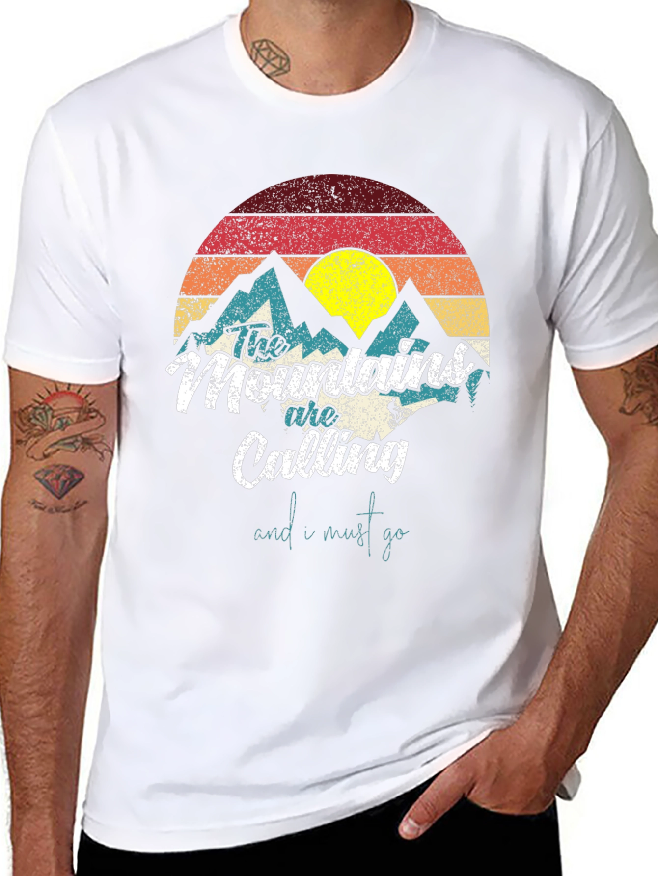 Black Mountains Are Calling T-Shirt - Nature Adventure Tee view 8