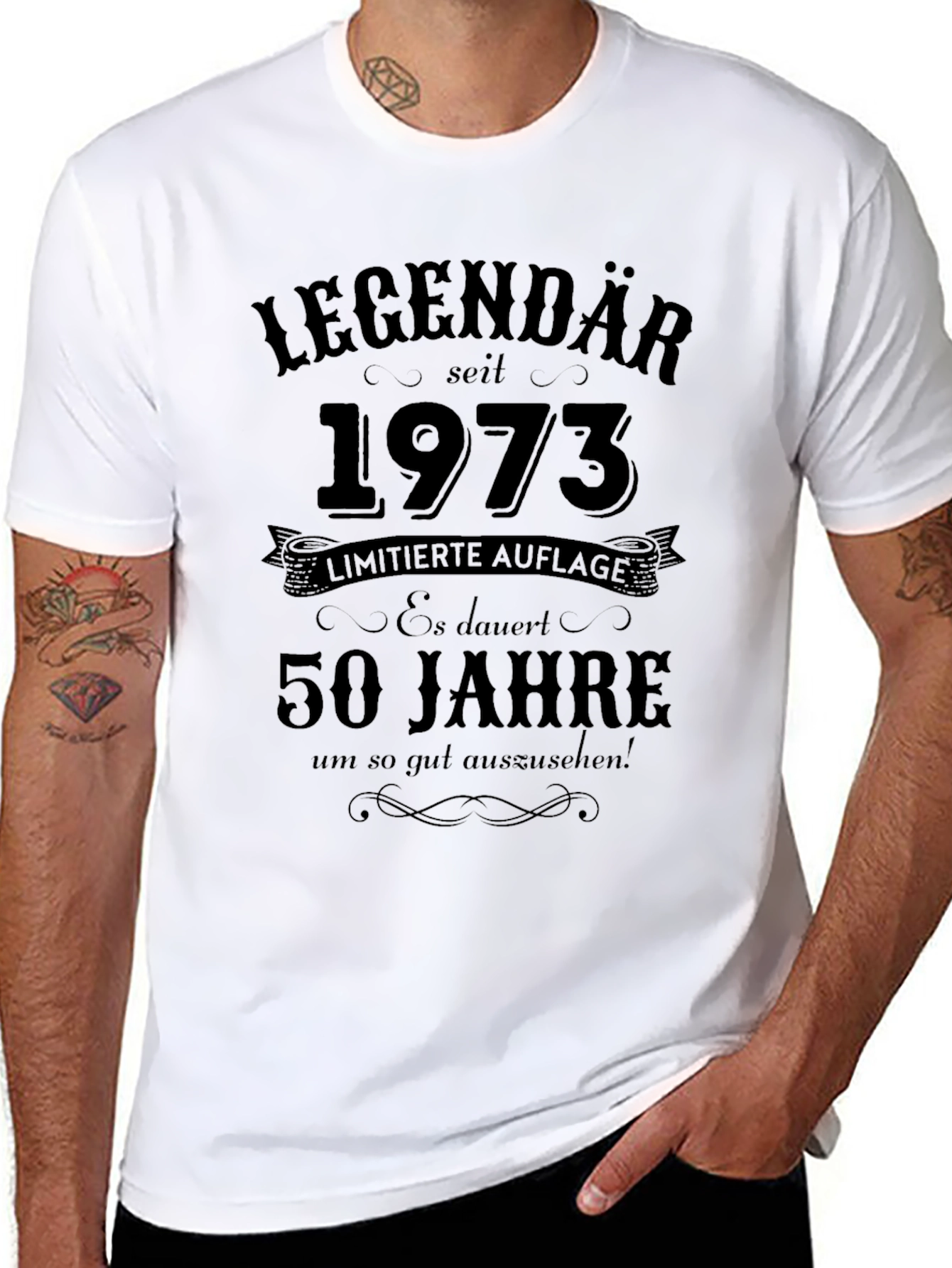 Legendary Since 1973 50th Birthday T-Shirt - 8