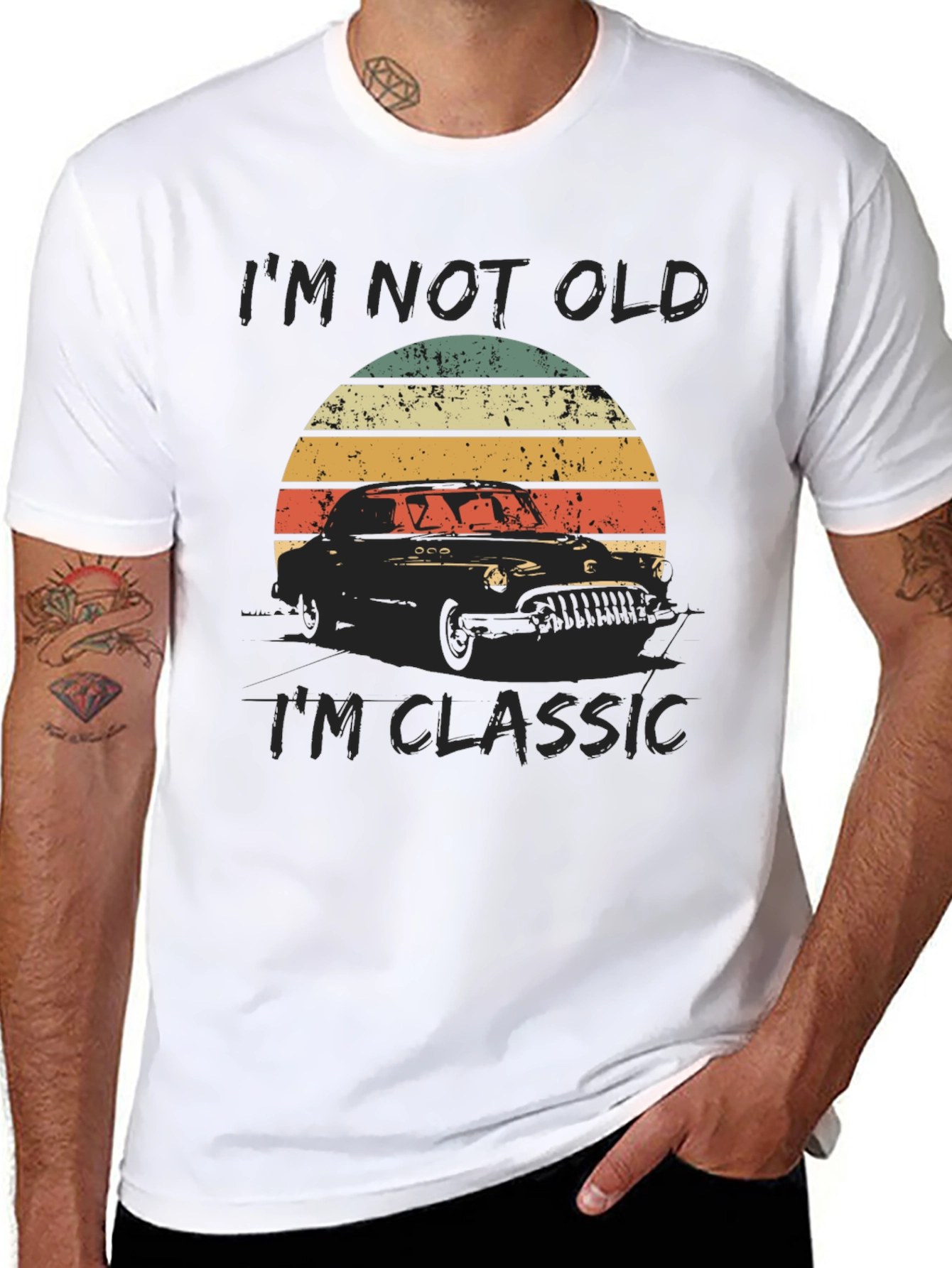 Black I'm Not Old, I'm Classic Car T-Shirt view 8