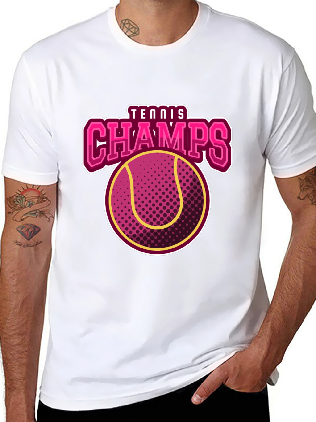 Black Tennis Champs Graphic Tee view 8
