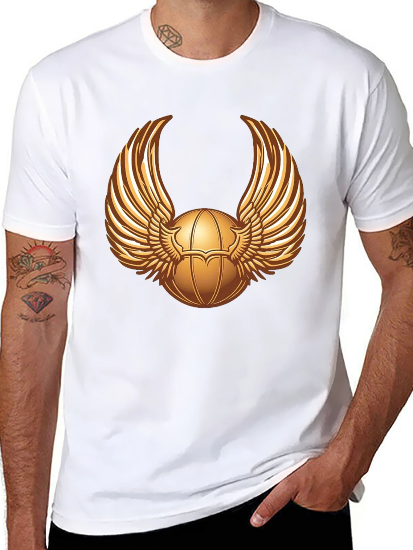 Black Winged Scarab Graphic Tee - Premium Cotton view 8