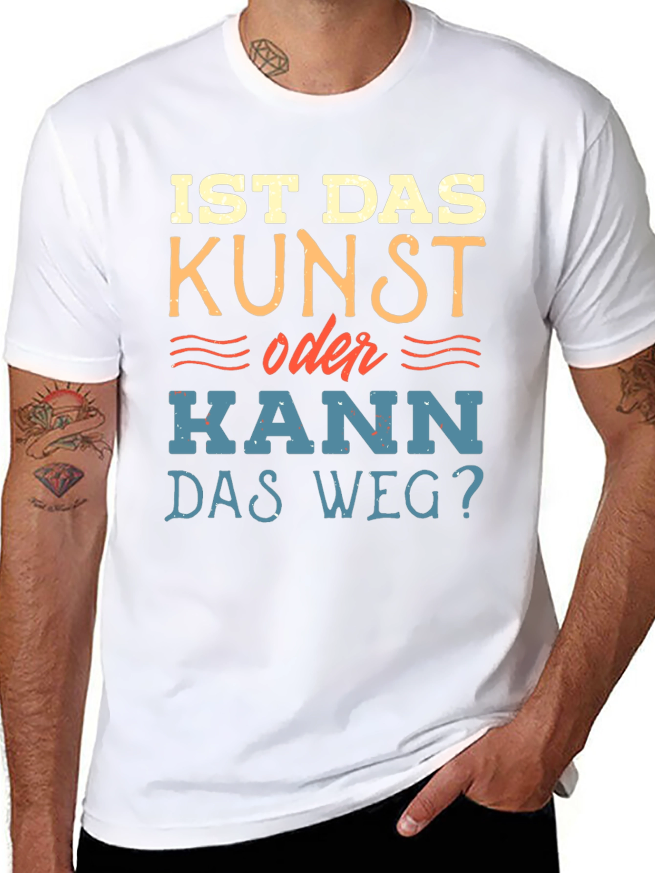 Black Is Das Kunst Funny German Humor T-Shirt view 8