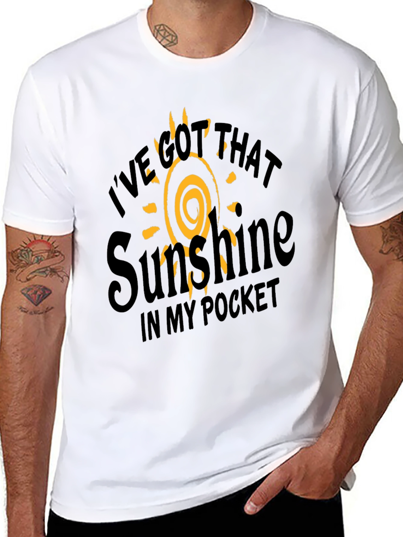 Black Sunshine in My Pocket Graphic T-Shirt view 8
