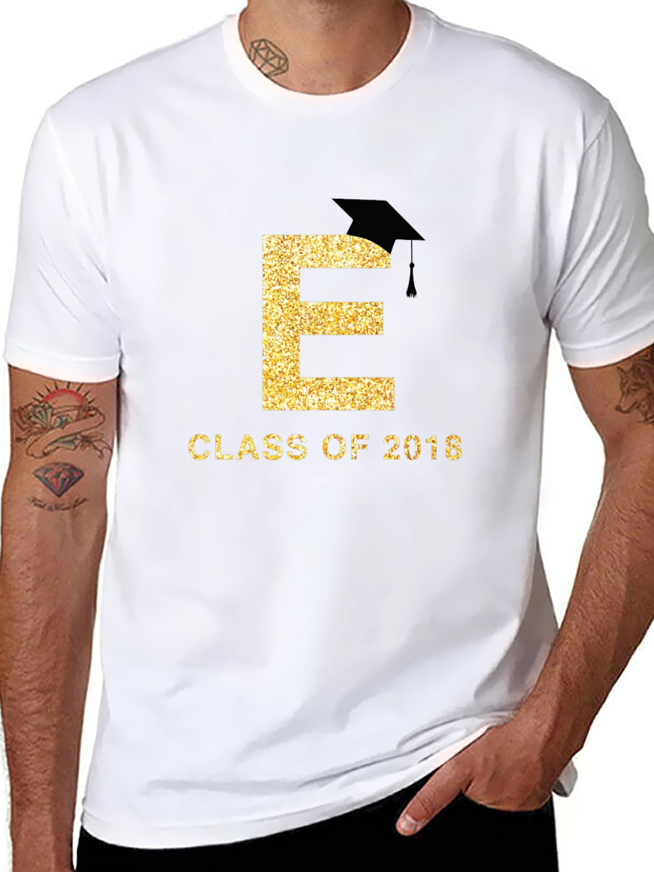 Black Class of 2018 Graduation T-Shirt view 8