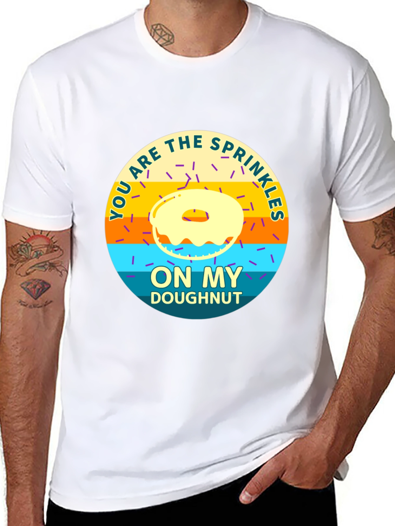 Black You Are the Sprinkles On My Doughnut T-Shirt view 8
