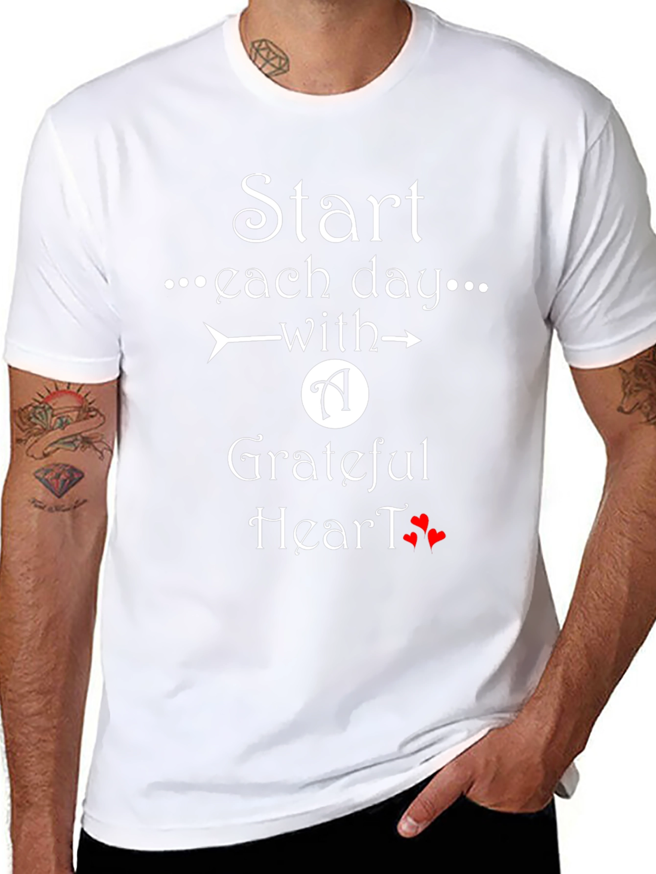 Grateful Heart Graphic T-Shirt - Everyday Inspiration - 8