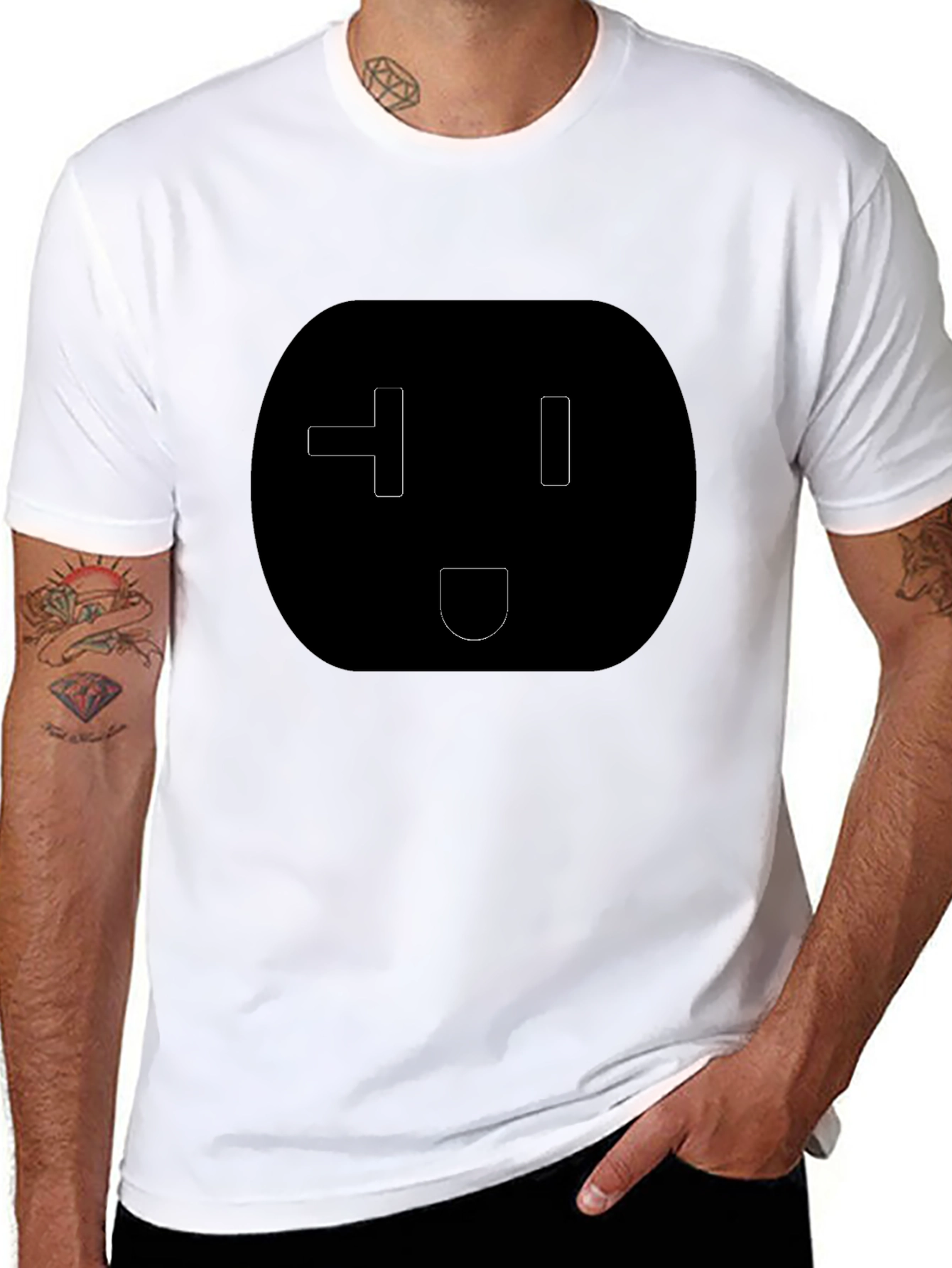 Black Novelty Outlet T-Shirt - Funny Electrical Humor Tee view 8